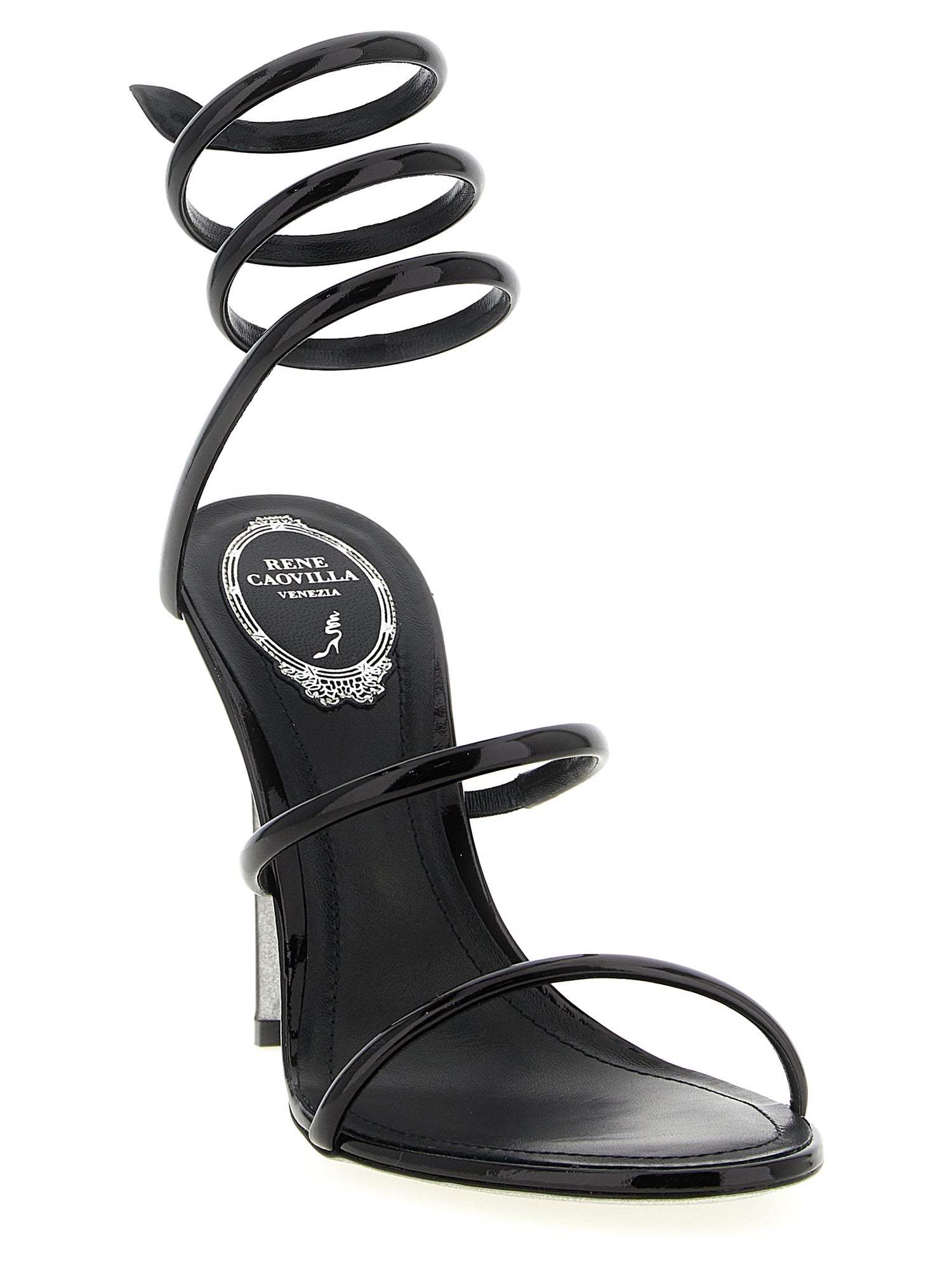 René Caovilla Cleo Metallic Sandals