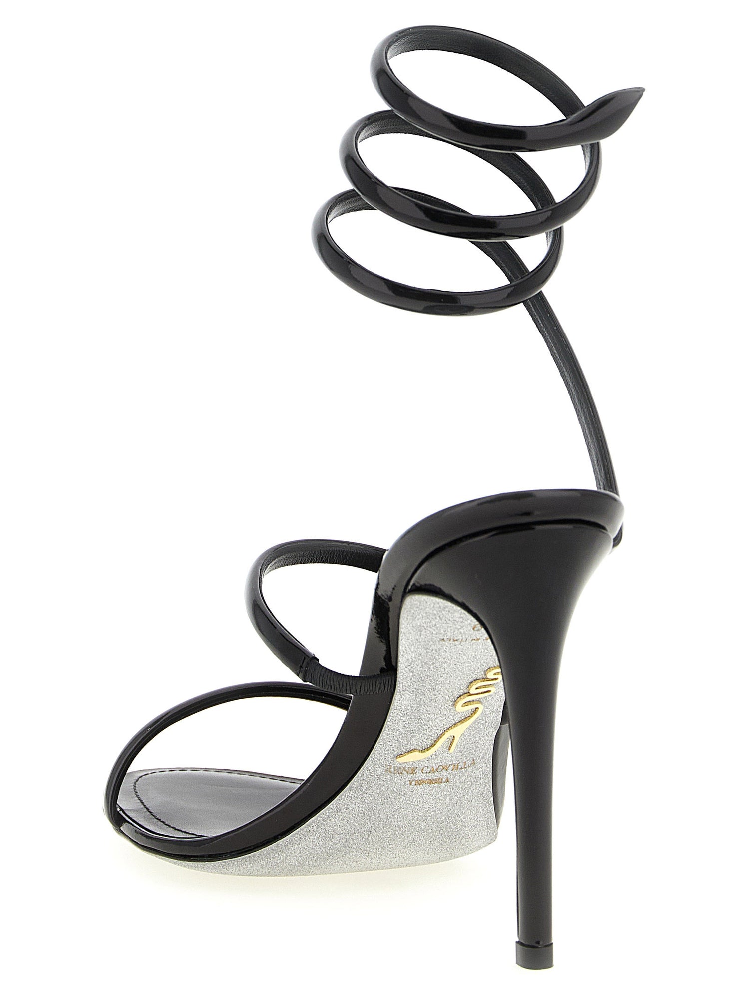 René Caovilla Cleo Metallic Sandals