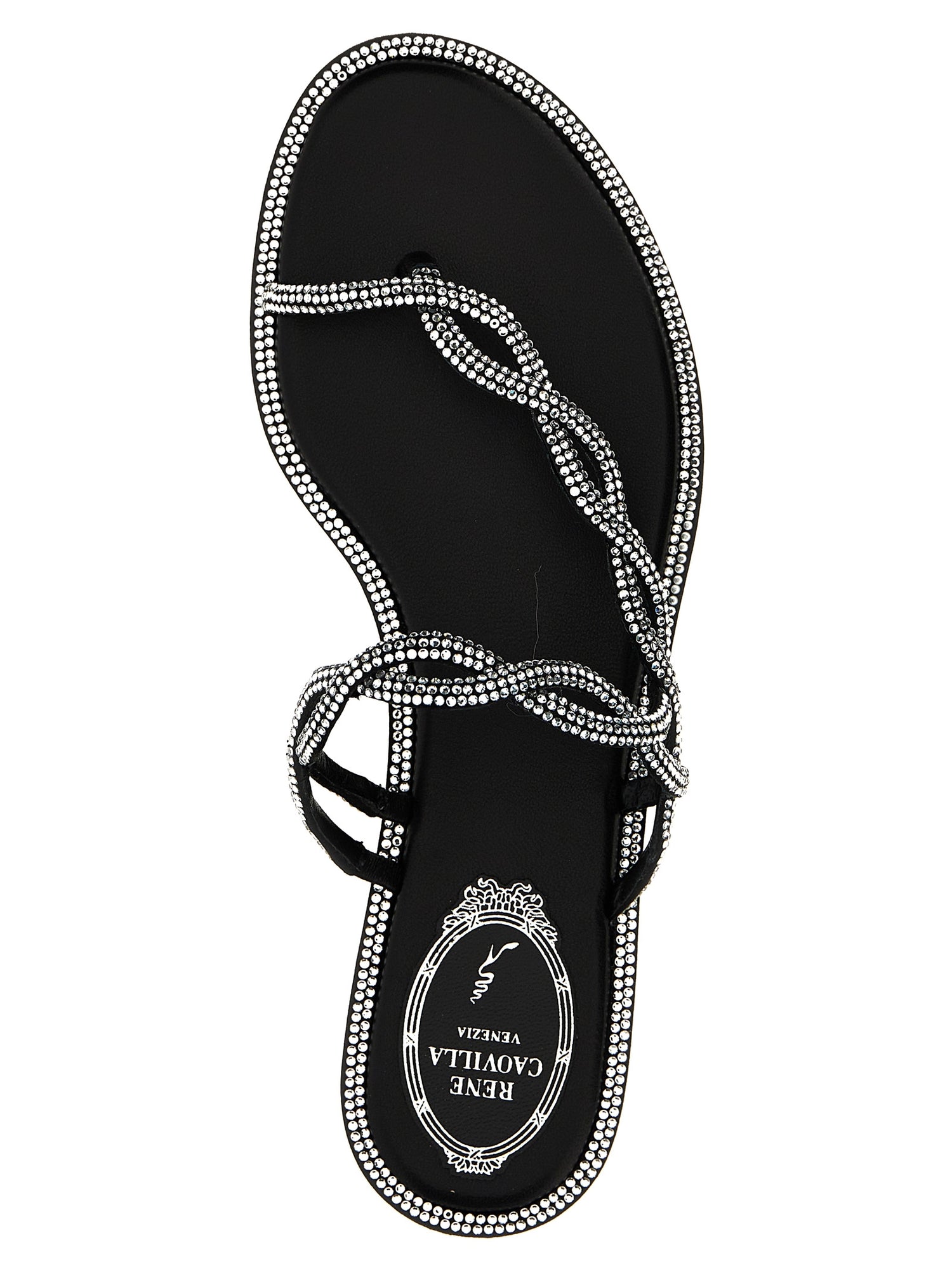 René Caovilla Braid Sandals