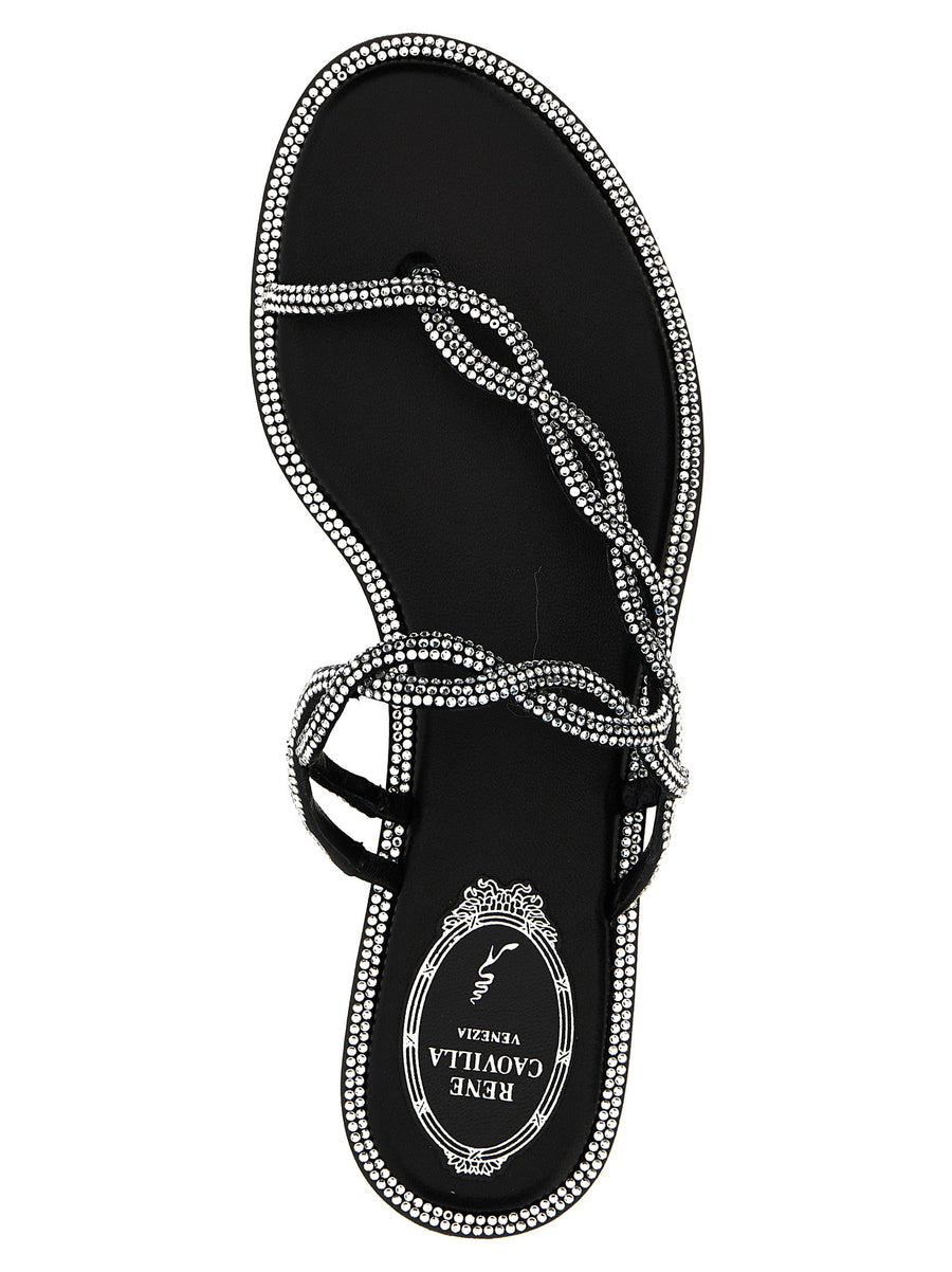 René Caovilla Braid Sandals