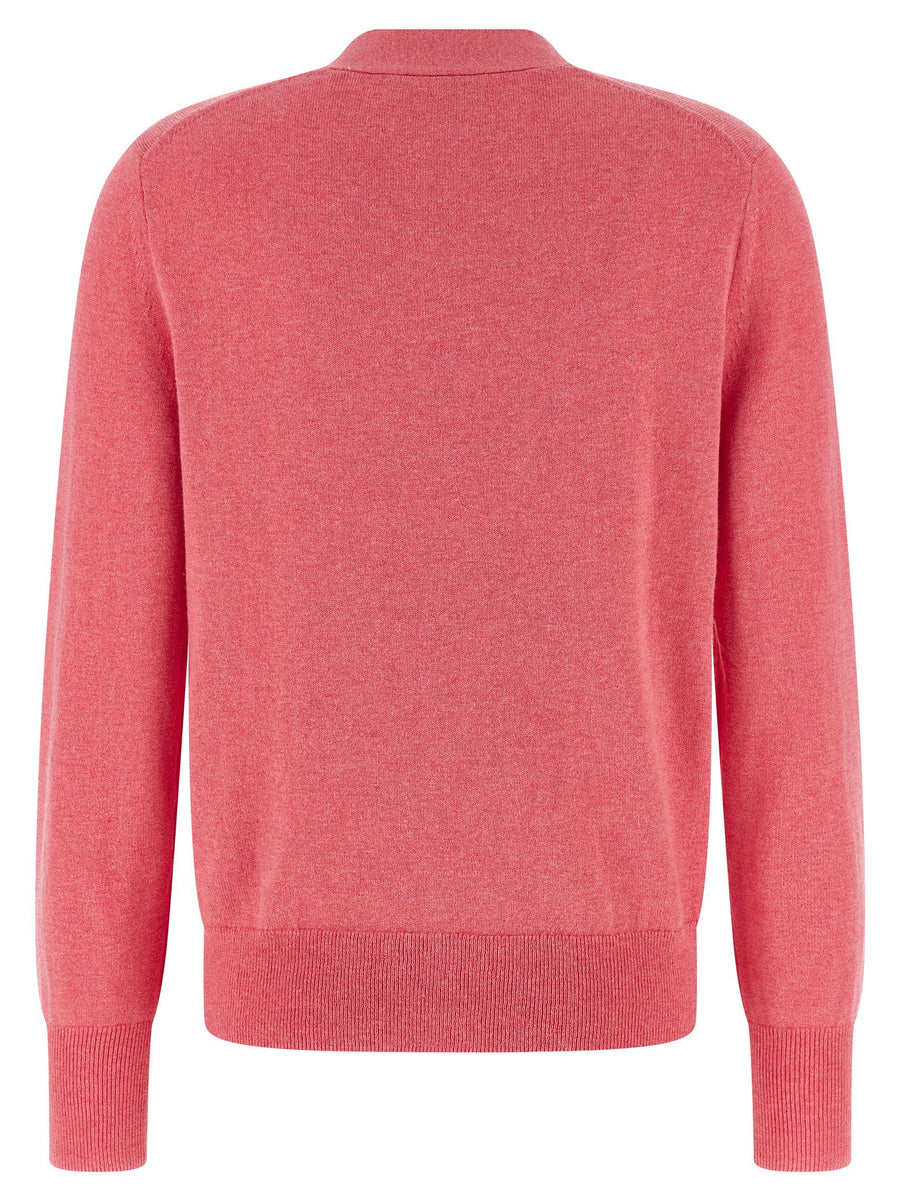 Marant Etoile Karina Cardigan Luxurious Cotton Wool Blend With Logo Embroidery And Horn Button Closure For Women