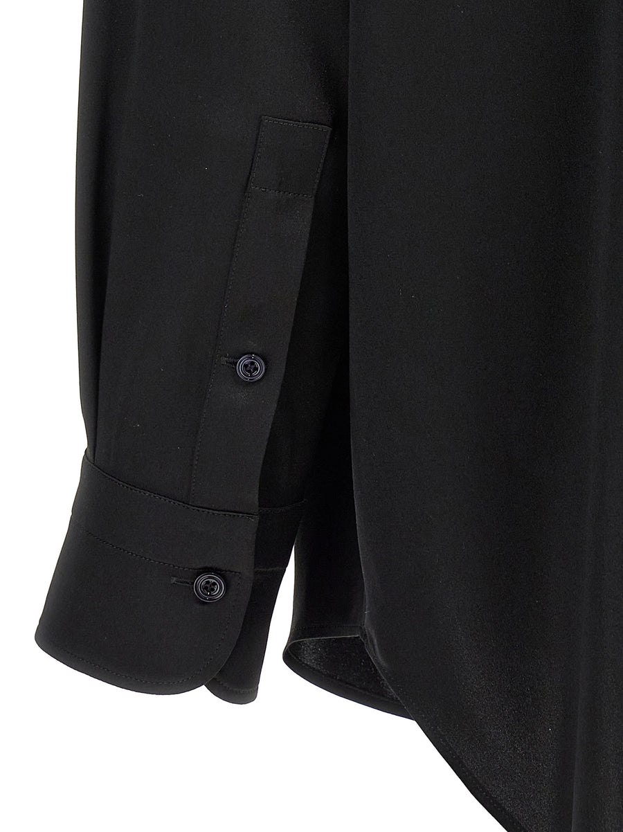 Tom Ford Silk Shirt For Women Luxury Satin Relaxed Fit Office Ready Polished Wardrobe Essential