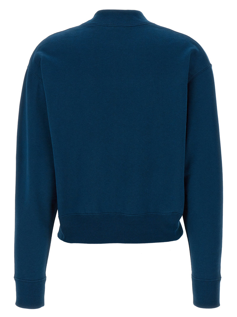 Chloé Logo Sweatshirt For Women With Mock Neck Brushed Cotton And Boxy Fit Luxe For Everyday Luxe Wardrobe