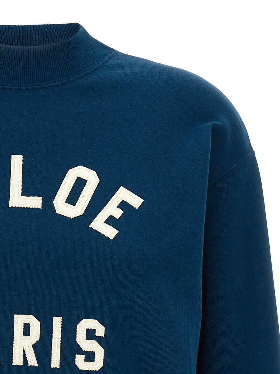 Chloé Logo Sweatshirt For Women With Mock Neck Brushed Cotton And Boxy Fit Luxe For Everyday Luxe Wardrobe