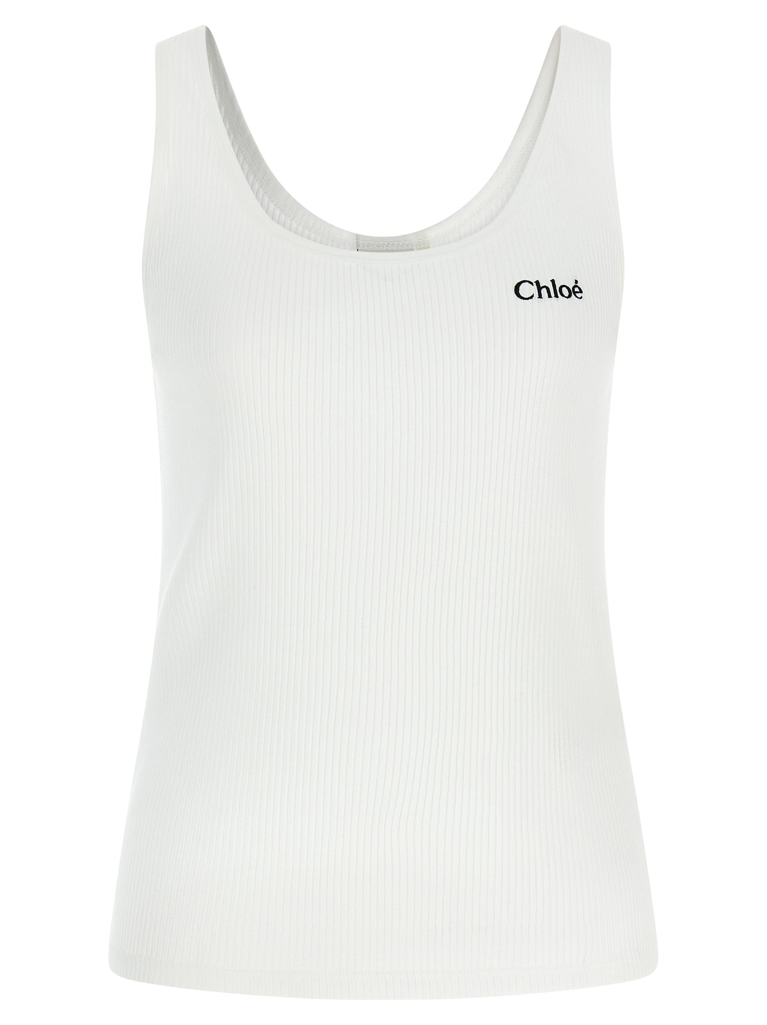 Chloé Logo Embroidery Top