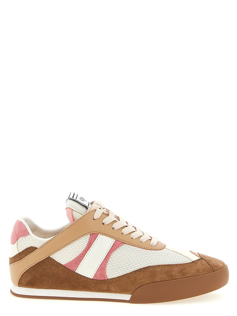 Chloé Kick Sneakers Luxury Streetwear for Women Multicolor Recycled Mesh Leather Suede Accents City Ready