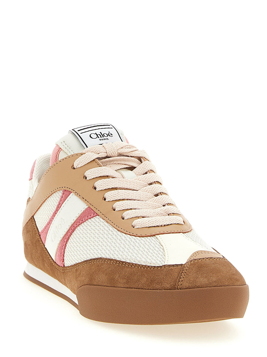 Chloé Kick Sneakers Luxury Streetwear for Women Multicolor Recycled Mesh Leather Suede Accents City Ready