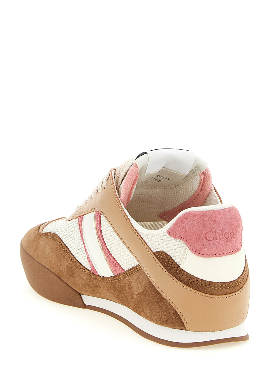 Chloé Kick Sneakers Luxury Streetwear for Women Multicolor Recycled Mesh Leather Suede Accents City Ready