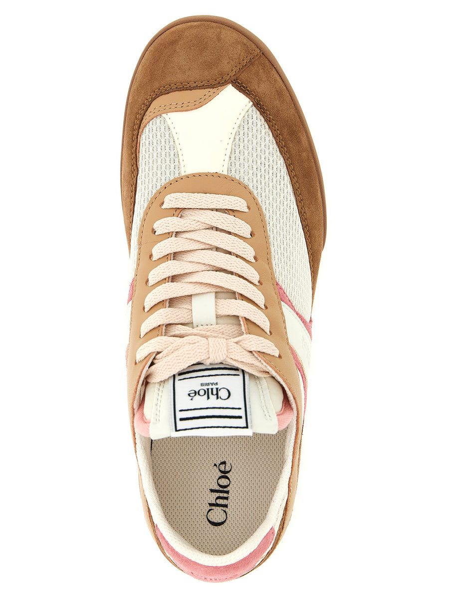 Chloé Kick Sneakers Luxury Streetwear for Women Multicolor Recycled Mesh Leather Suede Accents City Ready