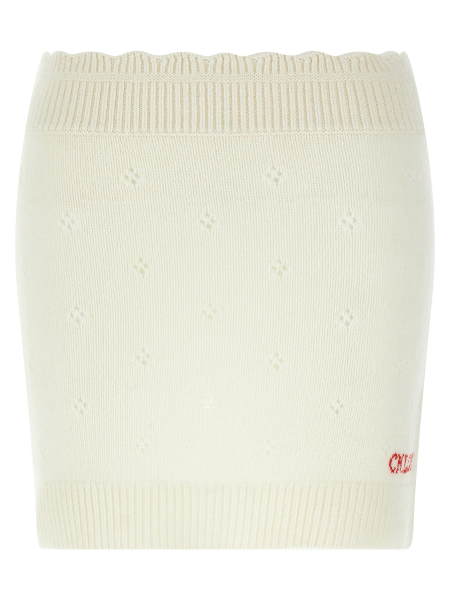 Chloé Jacquard Logo Skirt
