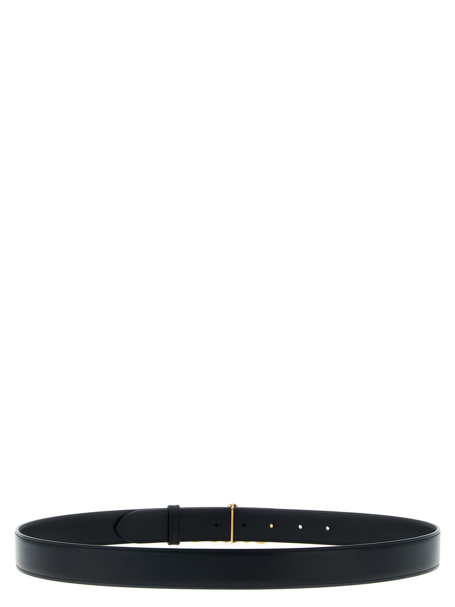 Chloé Iconic Belt Removable Gold Buckle Calfskin Leather Black For Women Luxury Accessory