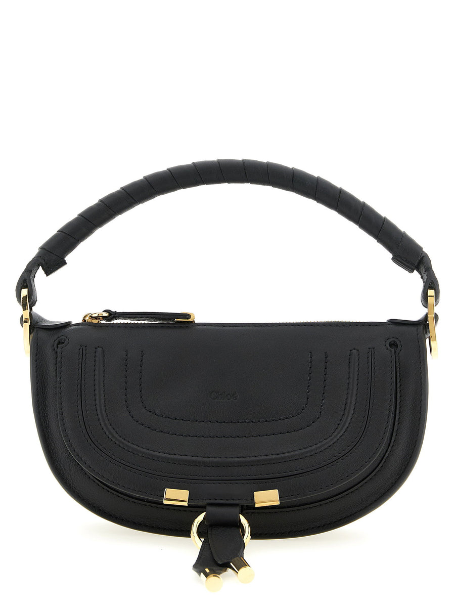 Chloé Marcie Mini Shoulder Bag Calfskin Leather With Signature Saddle Stitching For Women