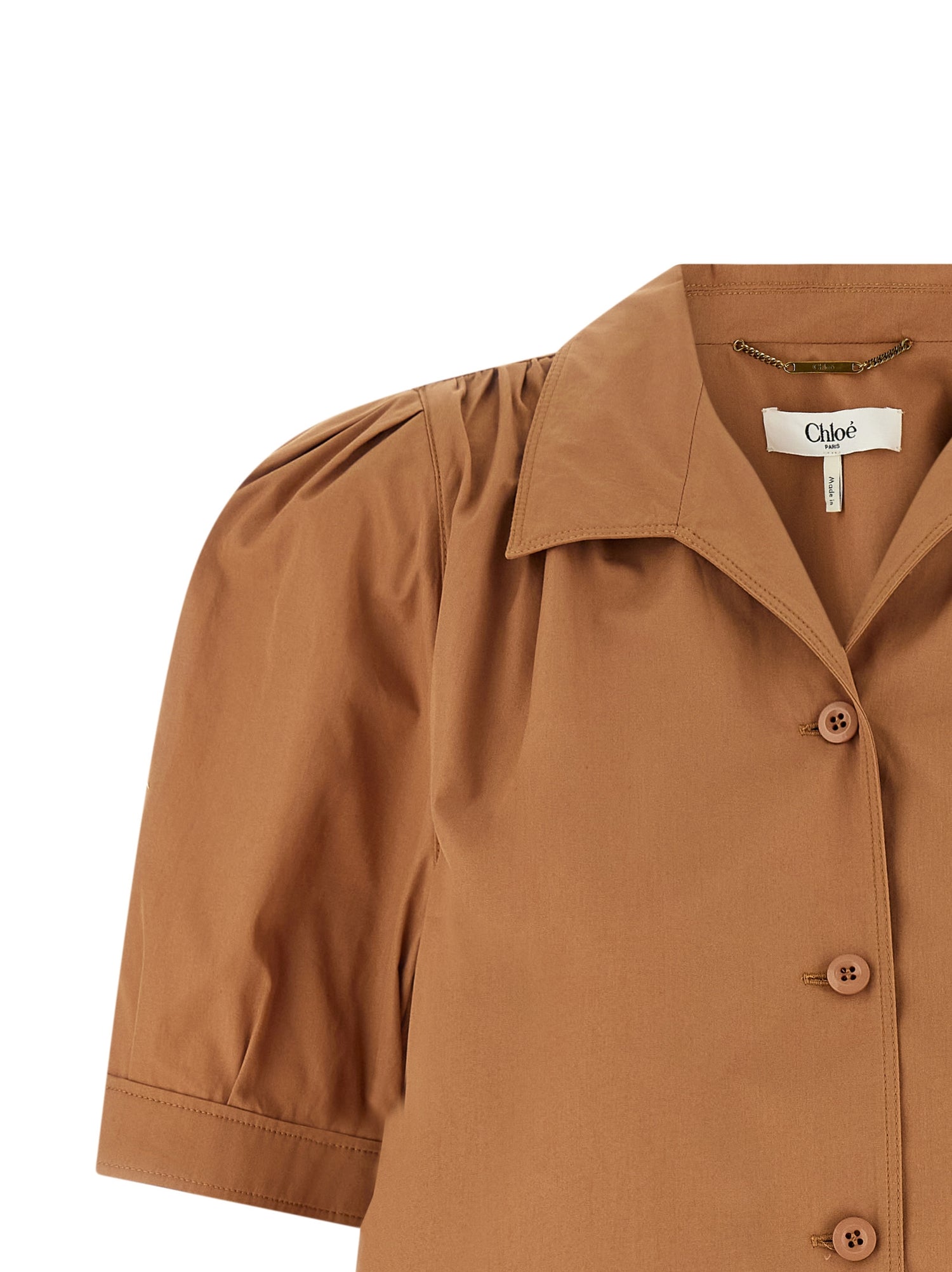 Chloé Logo Embroidery Shirt