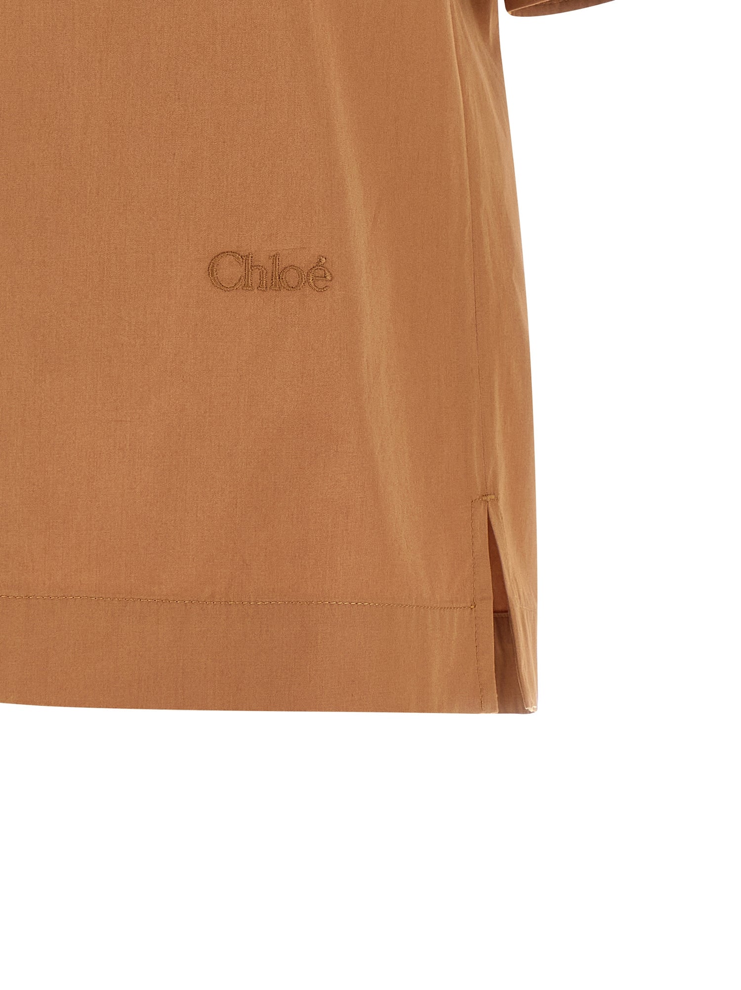 Chloé Logo Embroidery Shirt