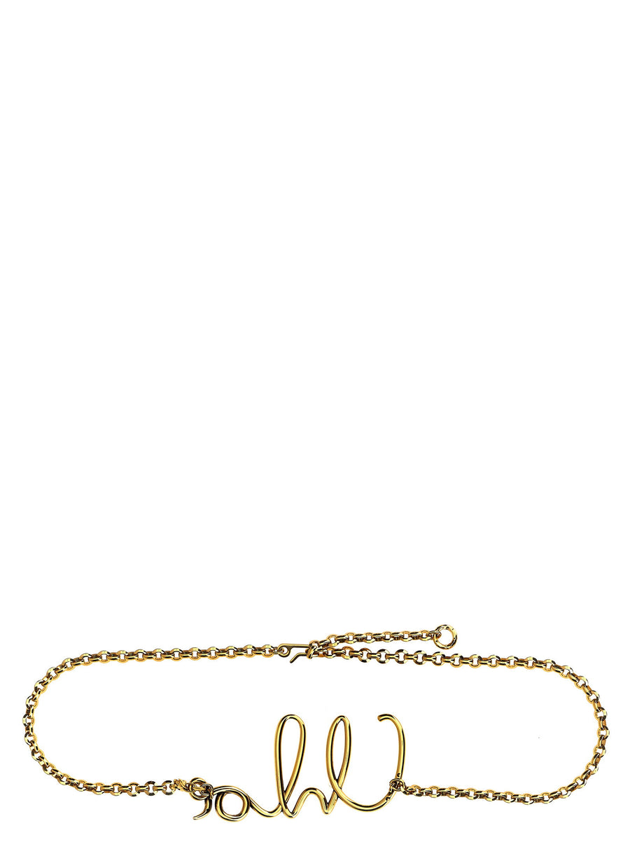 Chloé Iconic Belt Gold Brass One Size Hook Closure
