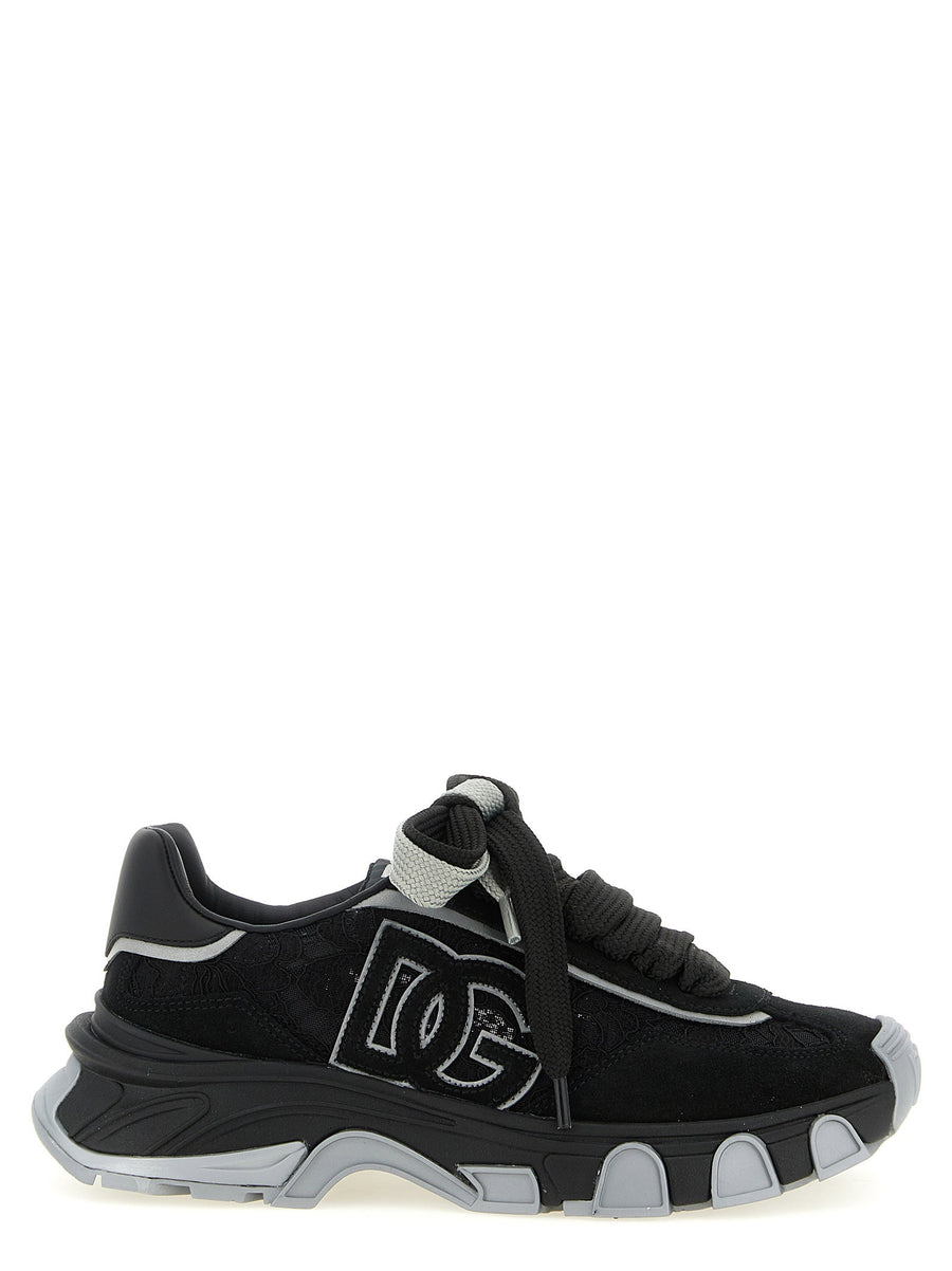 Dolce and Gabbana Dg Country Road Sneakers Women Black Suede Leather