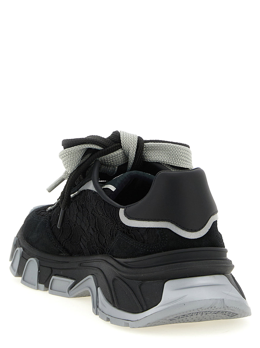 Dolce and Gabbana Dg Country Road Sneakers Women Black Suede Leather