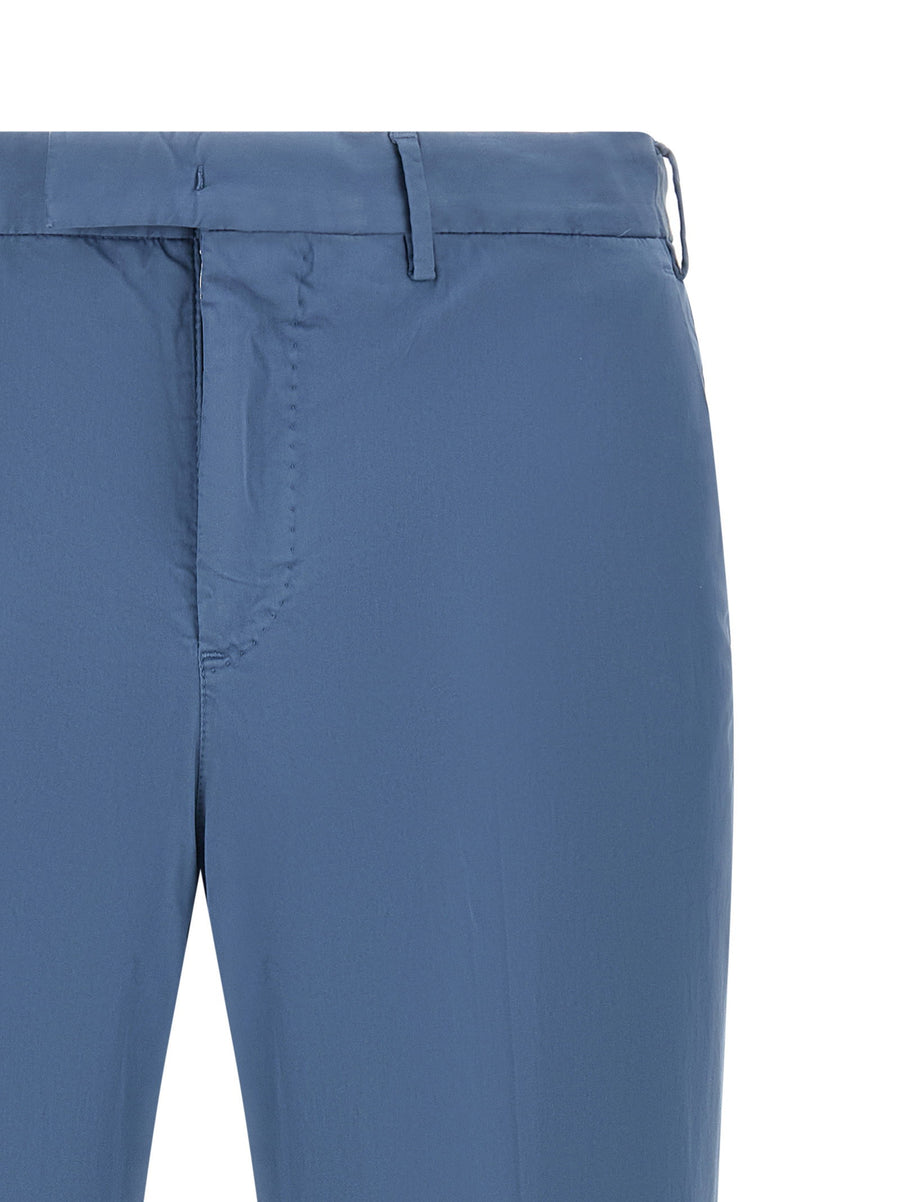 Pt Torino Master Pants Premium Stretch Cotton Gabardine Light Blue Women Professionals Office Wear