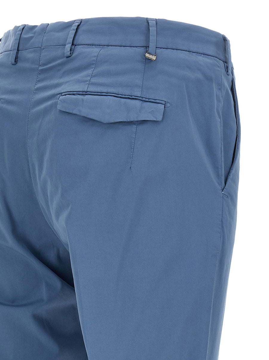 Pt Torino Master Pants Premium Stretch Cotton Gabardine Light Blue Women Professionals Office Wear