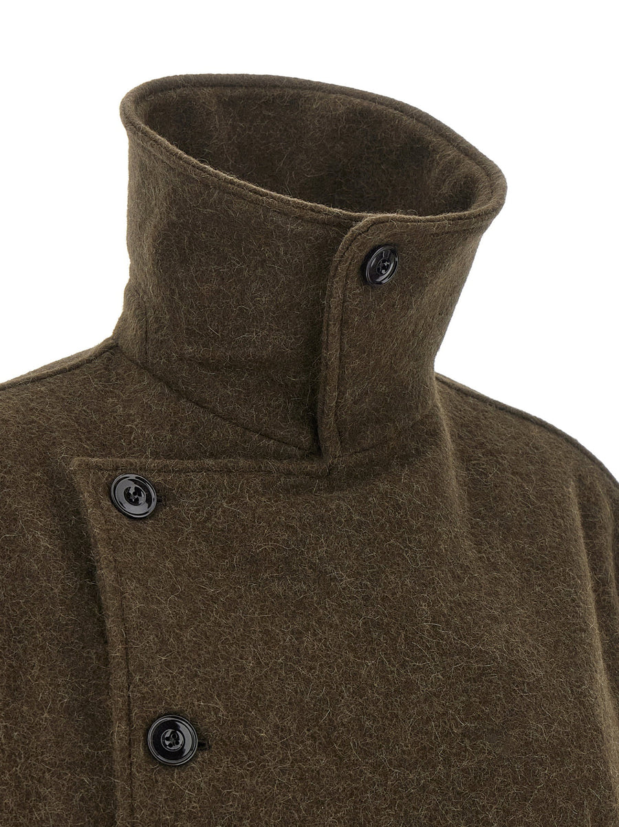 Lemaire Short Wrap Coat