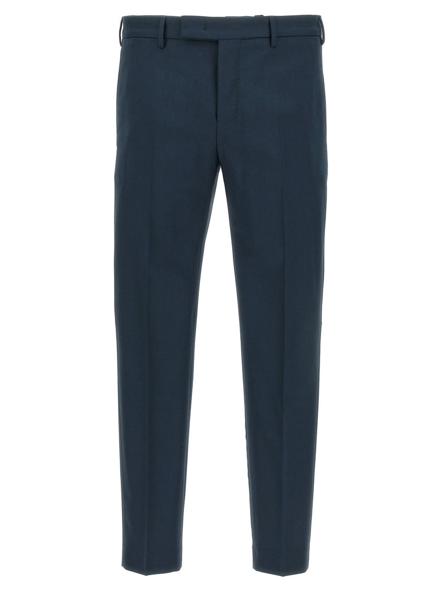 Pt Torino Dieci Premium Wool Trousers For Men With Stretch Elastane Tailored Comfort True To Size