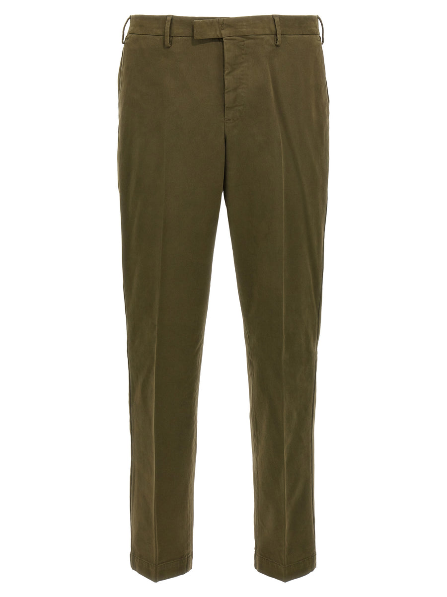 Pt Torino Master Pants Women Green Modal Cotton Blend Breathable Luxury Smart Casual Trousers