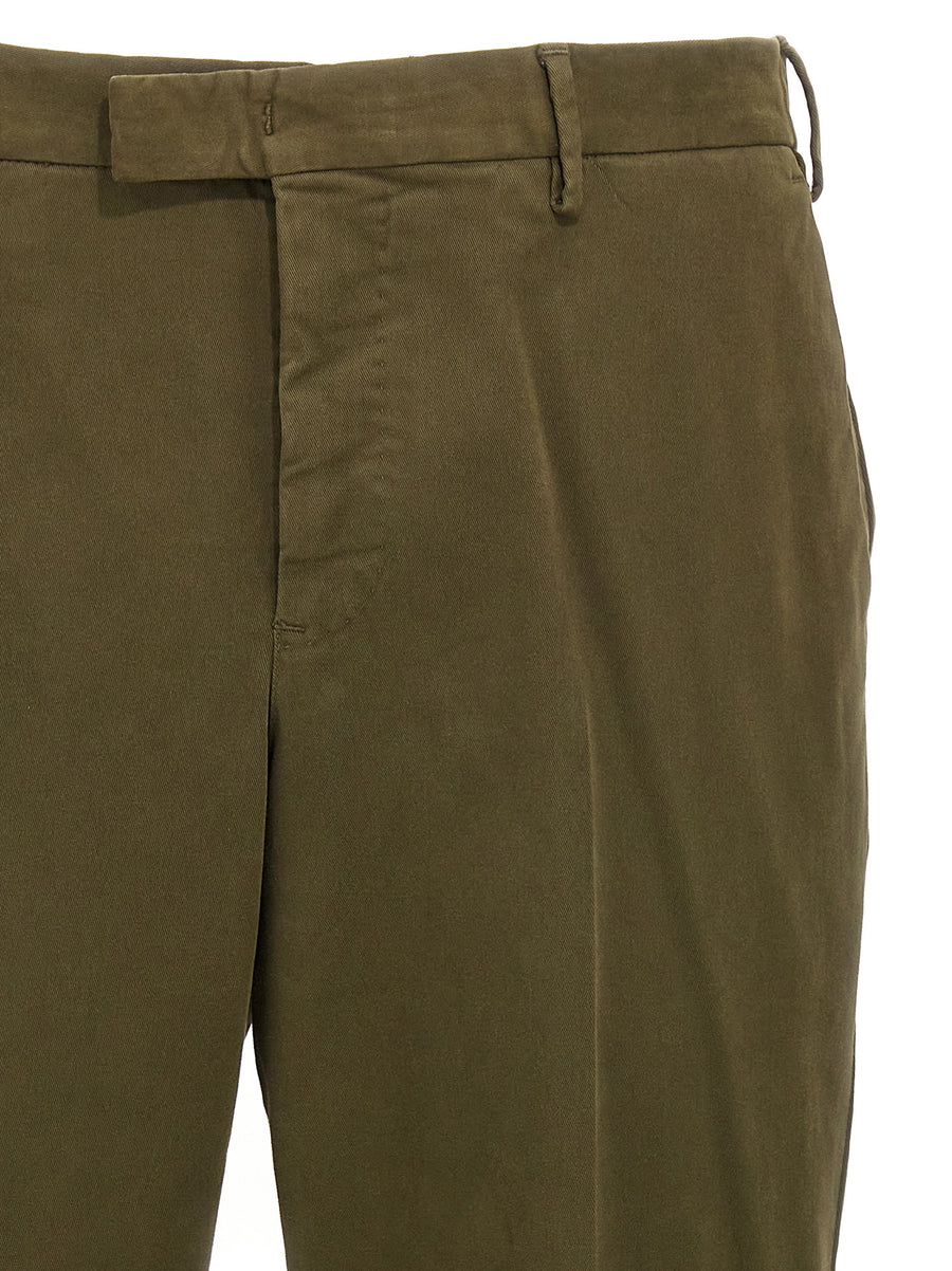 Pt Torino Master Pants Women Green Modal Cotton Blend Breathable Luxury Smart Casual Trousers