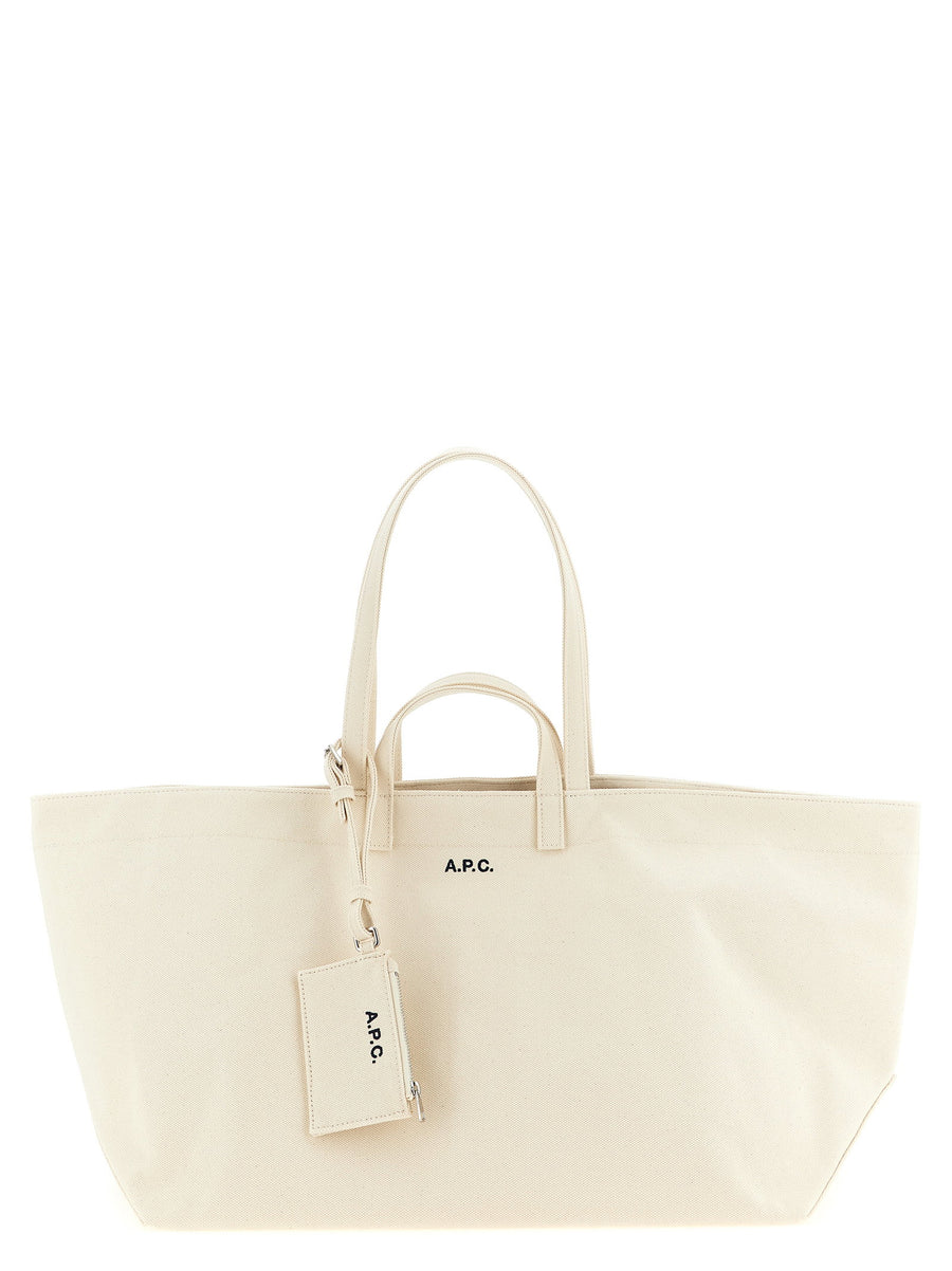 APC Le Drummer Toile Large Shopping Bag For Women Luxurious Roomy 100 Percent Cotton Canvas Tote