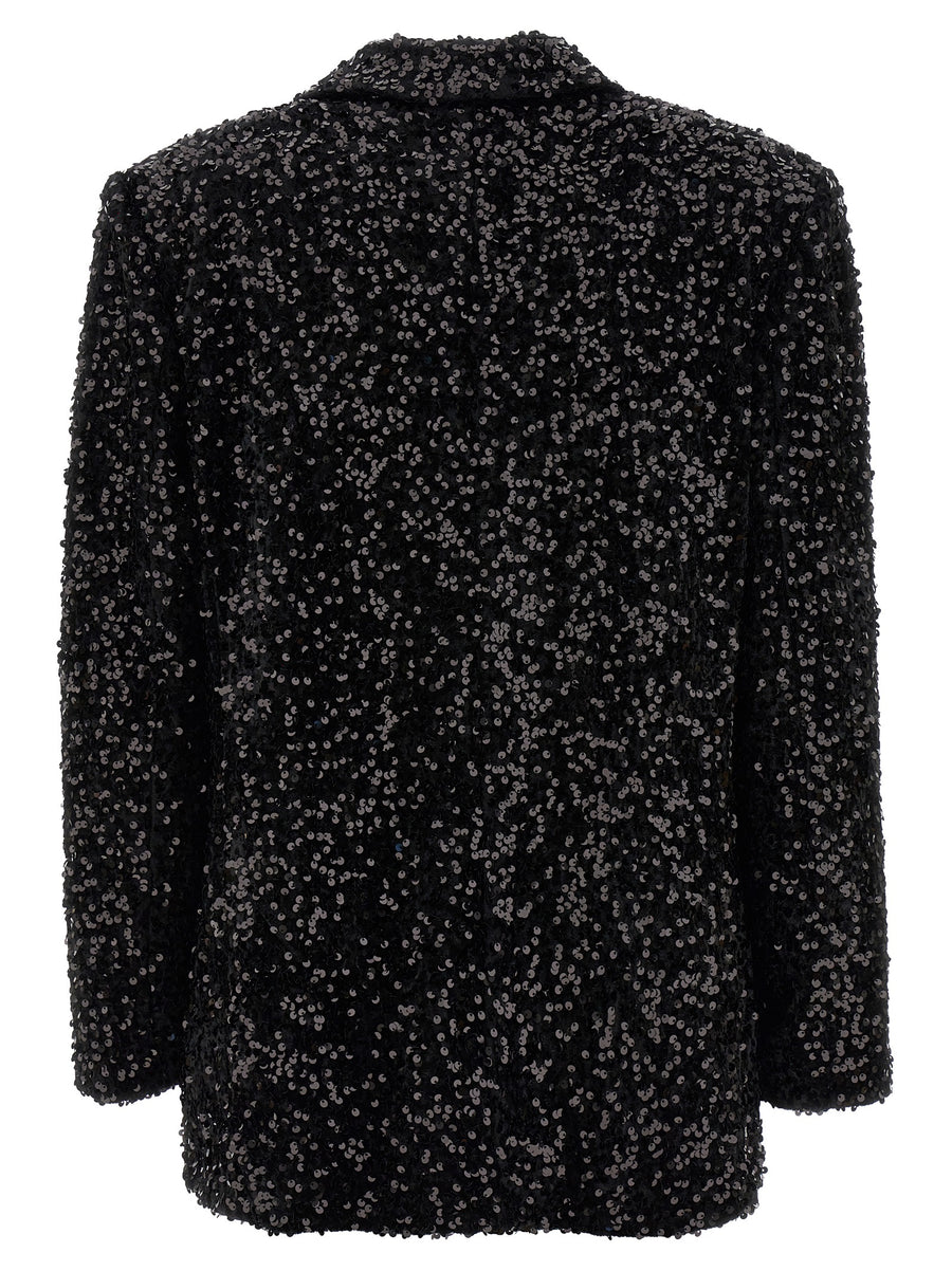 Le Twins Sequin Double-Breasted Blazer For Women Luxury Glam From Evening To Everyday Wear