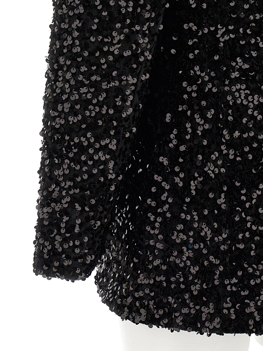 Le Twins Sequin Double-Breasted Blazer For Women Luxury Glam From Evening To Everyday Wear