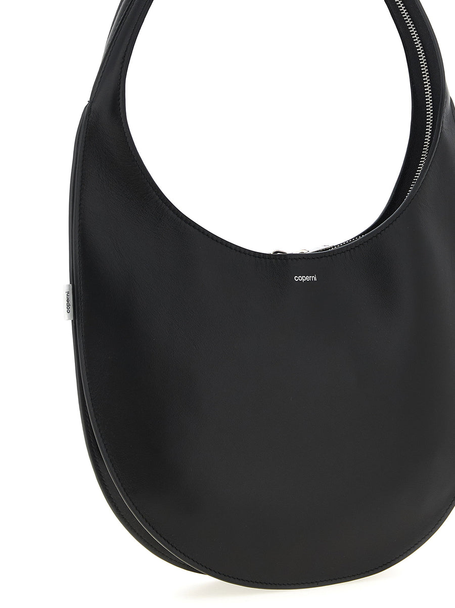 Coperni Soft Swipe Medium Shoulder Bag Black Leather With iPhone Inspired Swipe To Unlock For Women Everyday Luxury