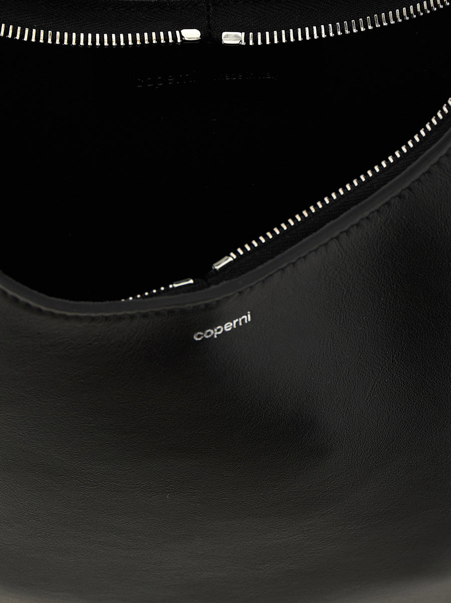 Coperni Soft Swipe Medium Shoulder Bag Black Leather With iPhone Inspired Swipe To Unlock For Women Everyday Luxury
