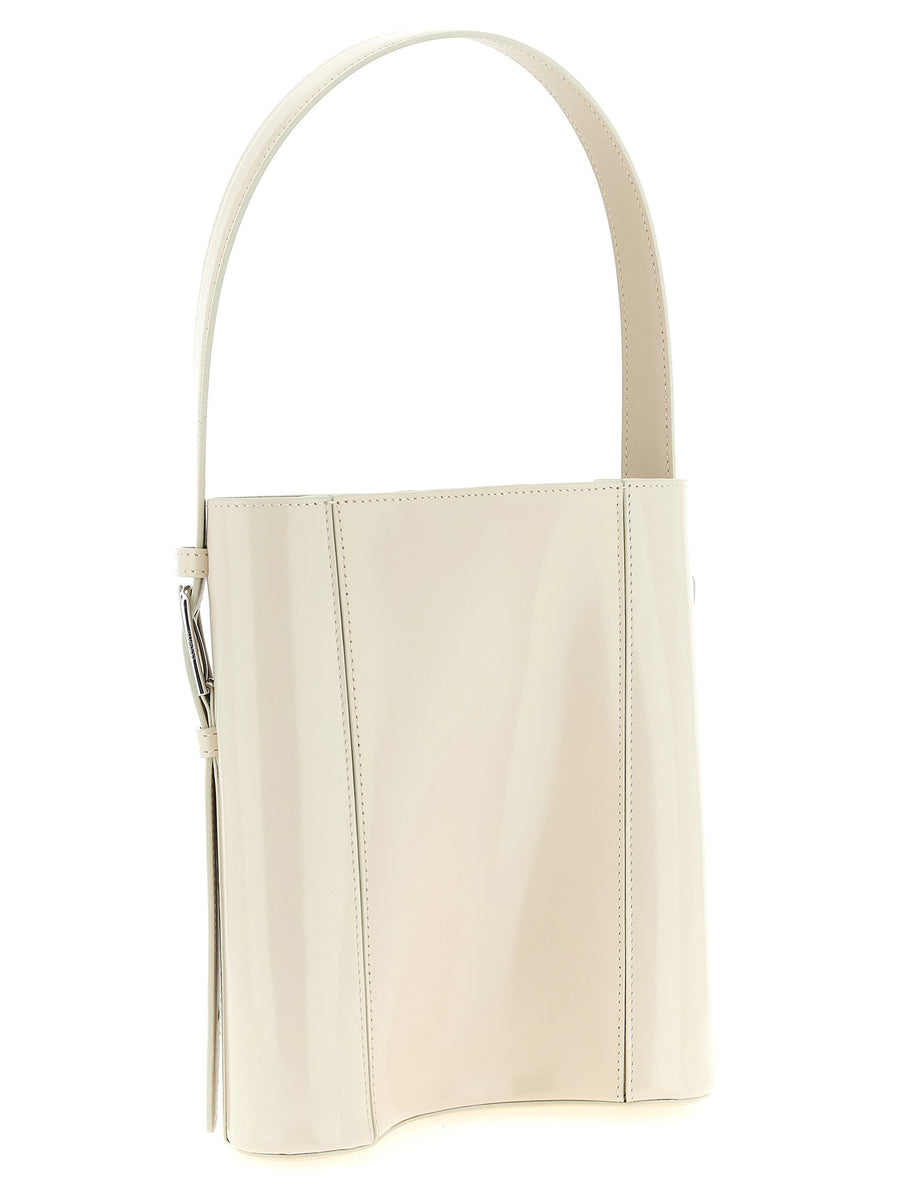 Coperni Bucket Bag For Women Ergonomic Sculptural Cow Leather With Adjustable Handle Beige