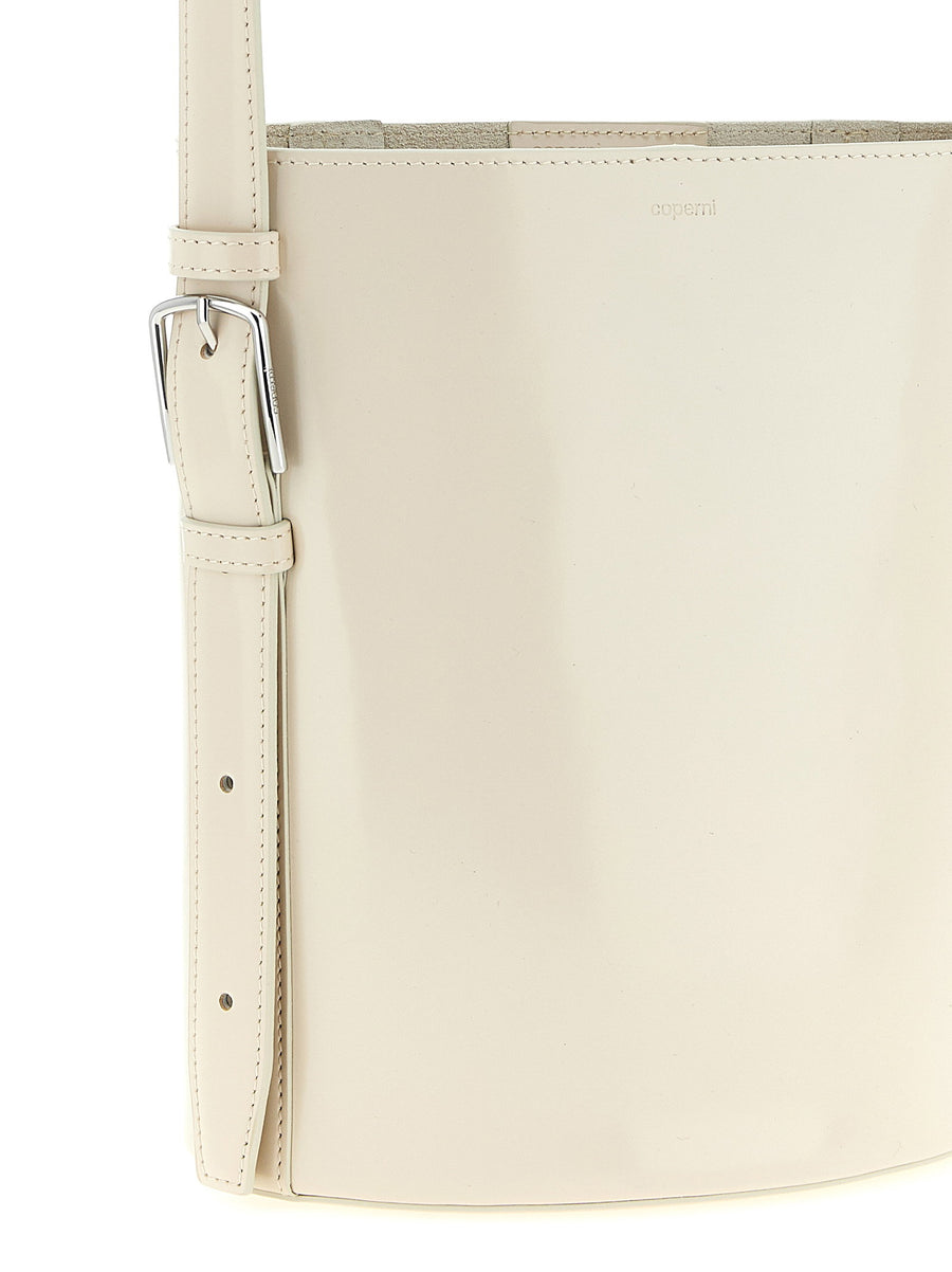 Coperni Bucket Bag For Women Ergonomic Sculptural Cow Leather With Adjustable Handle Beige