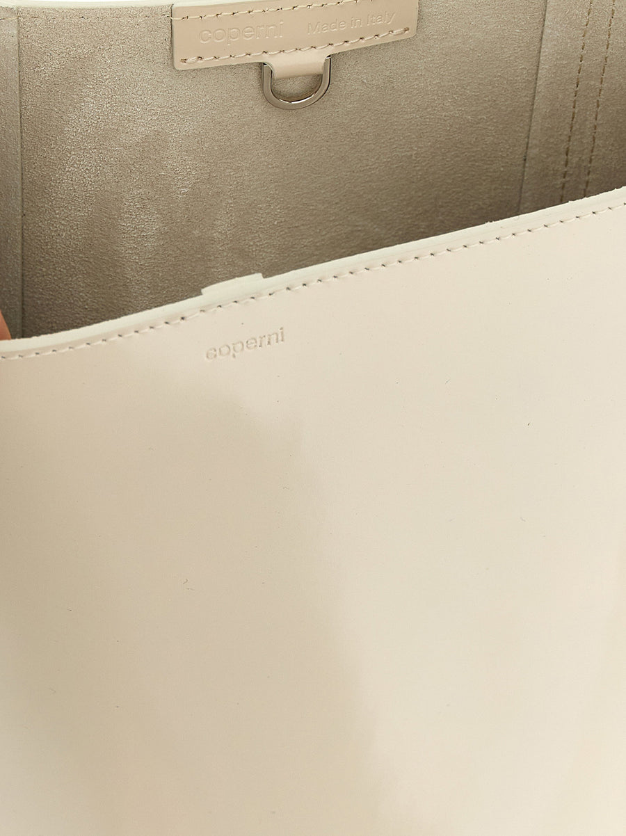 Coperni Bucket Bag For Women Ergonomic Sculptural Cow Leather With Adjustable Handle Beige