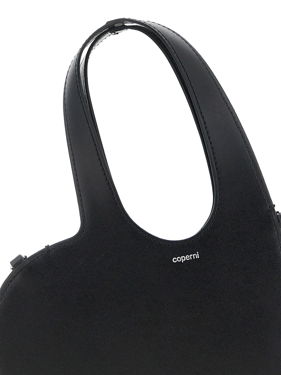 Coperni Mini Heart Handbag For Women Luxurious Black Cow Leather Evening Bag Compact Statement Accessory