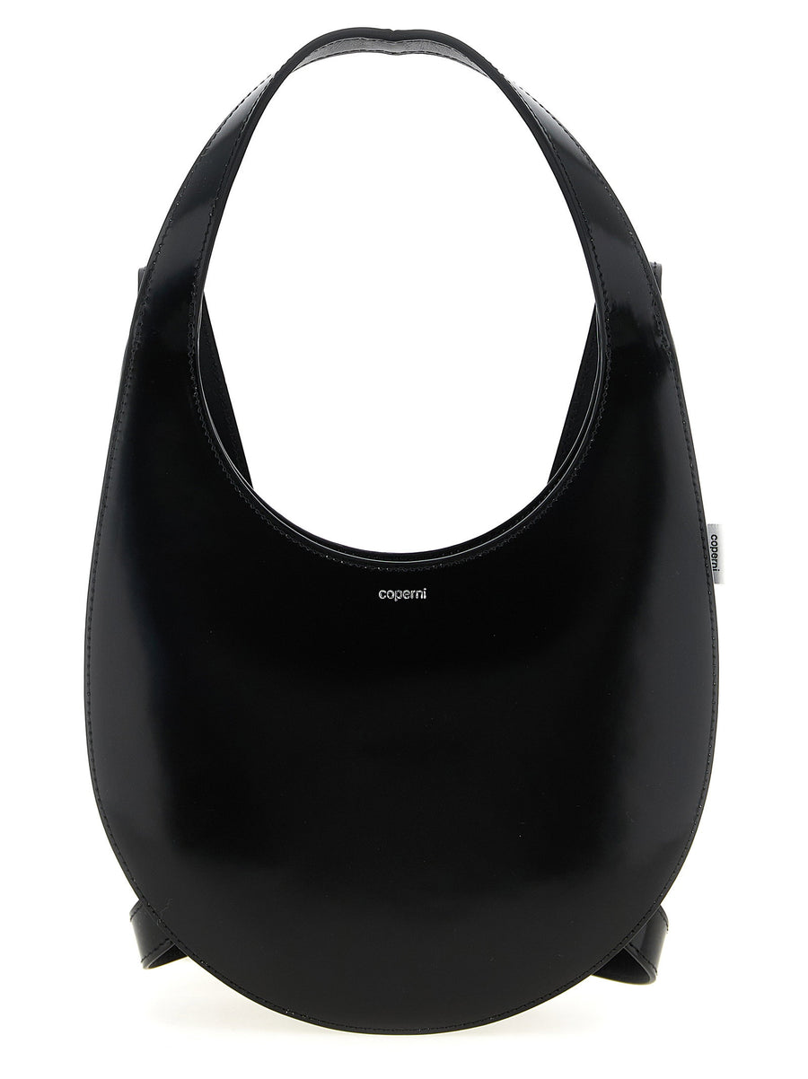 Coperni Swipe Backpack Sleek Black Leather with iPhone Swipe Silhouette Unisex Luxury Everyday Bag