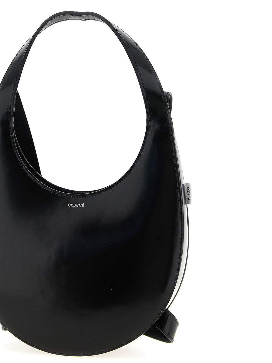Coperni Swipe Backpack Sleek Black Leather with iPhone Swipe Silhouette Unisex Luxury Everyday Bag