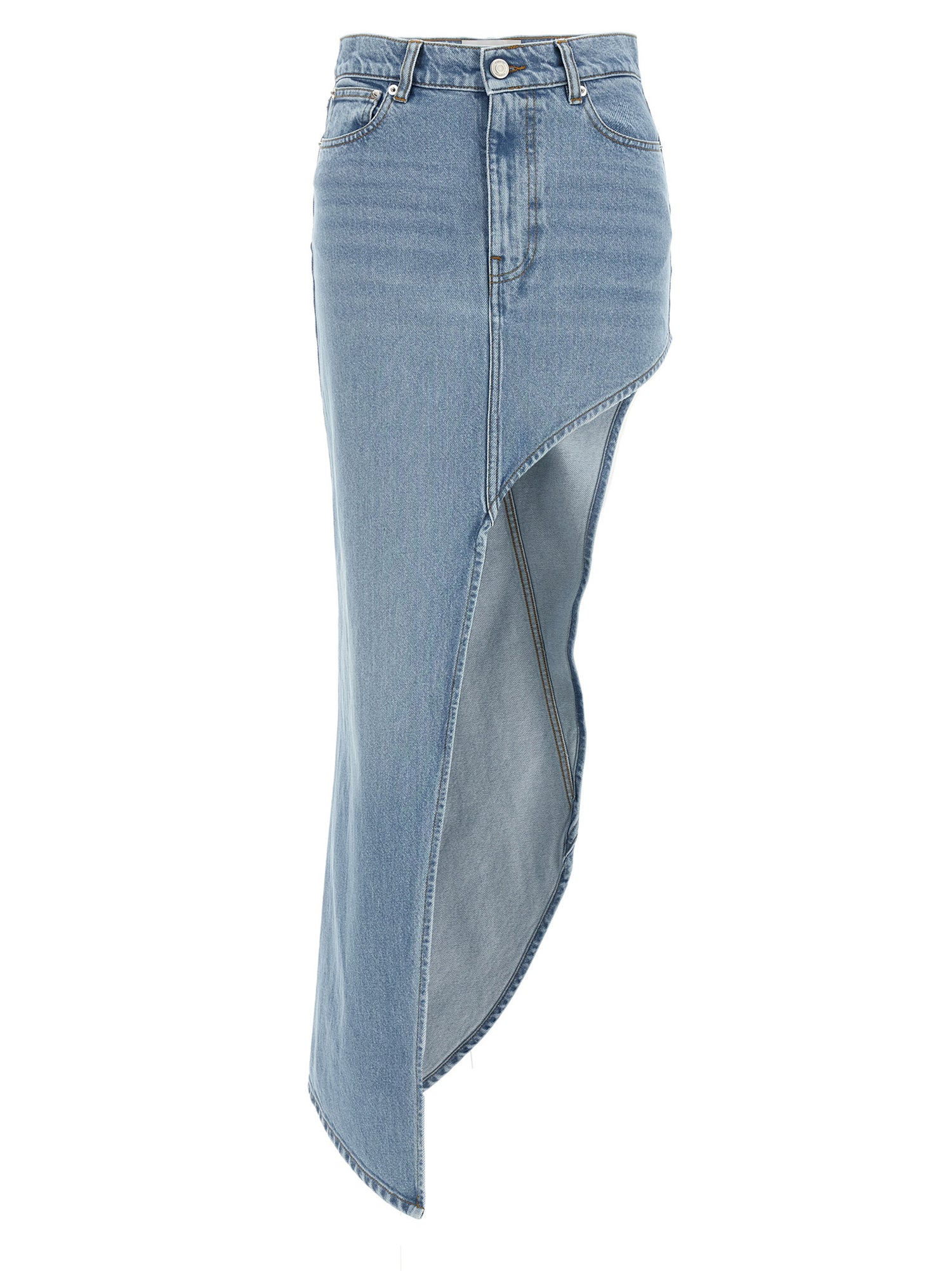Coperni One-leg Denim Skirt