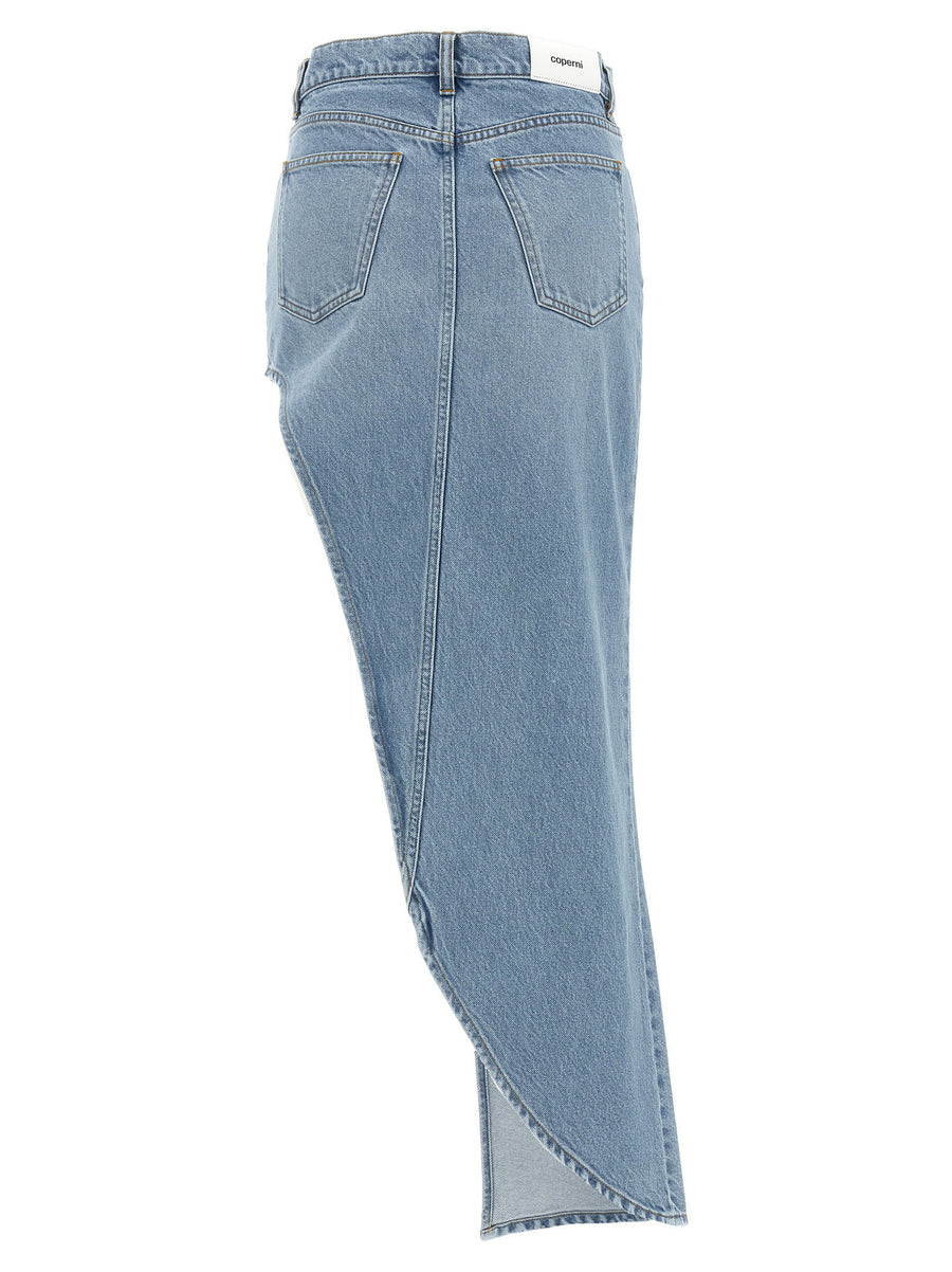 Coperni One-leg Denim Skirt