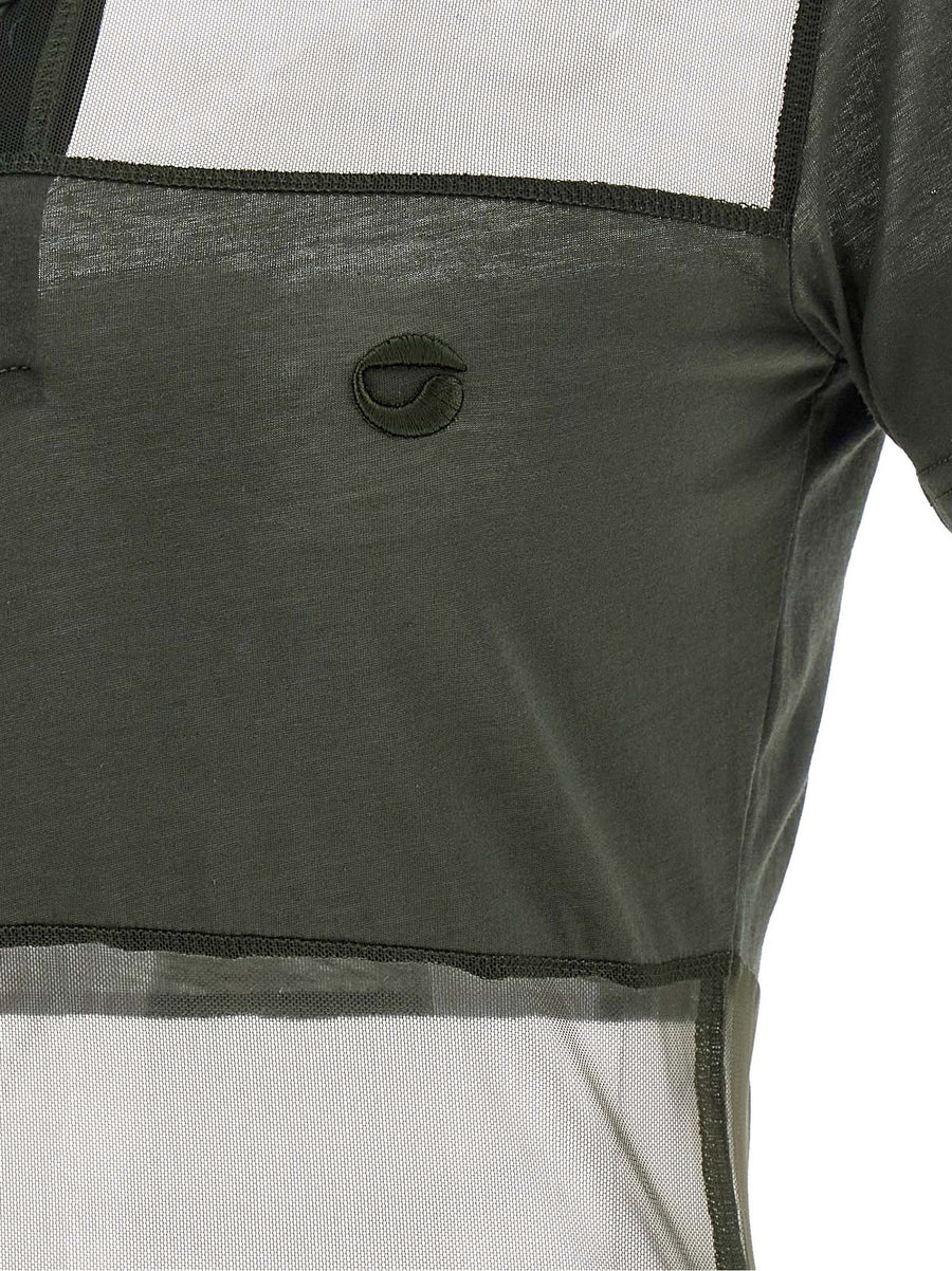 Coperni Sheer Striped Polo Shirt