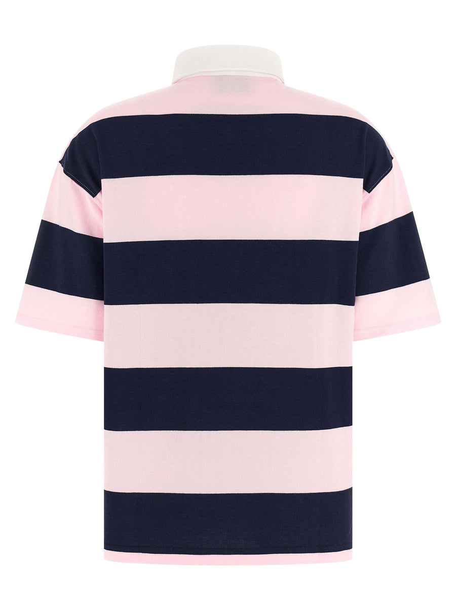 Coperni Striped Polo Shirt for Women Multicolor Organic Cotton Versatile Wardrobe Essential