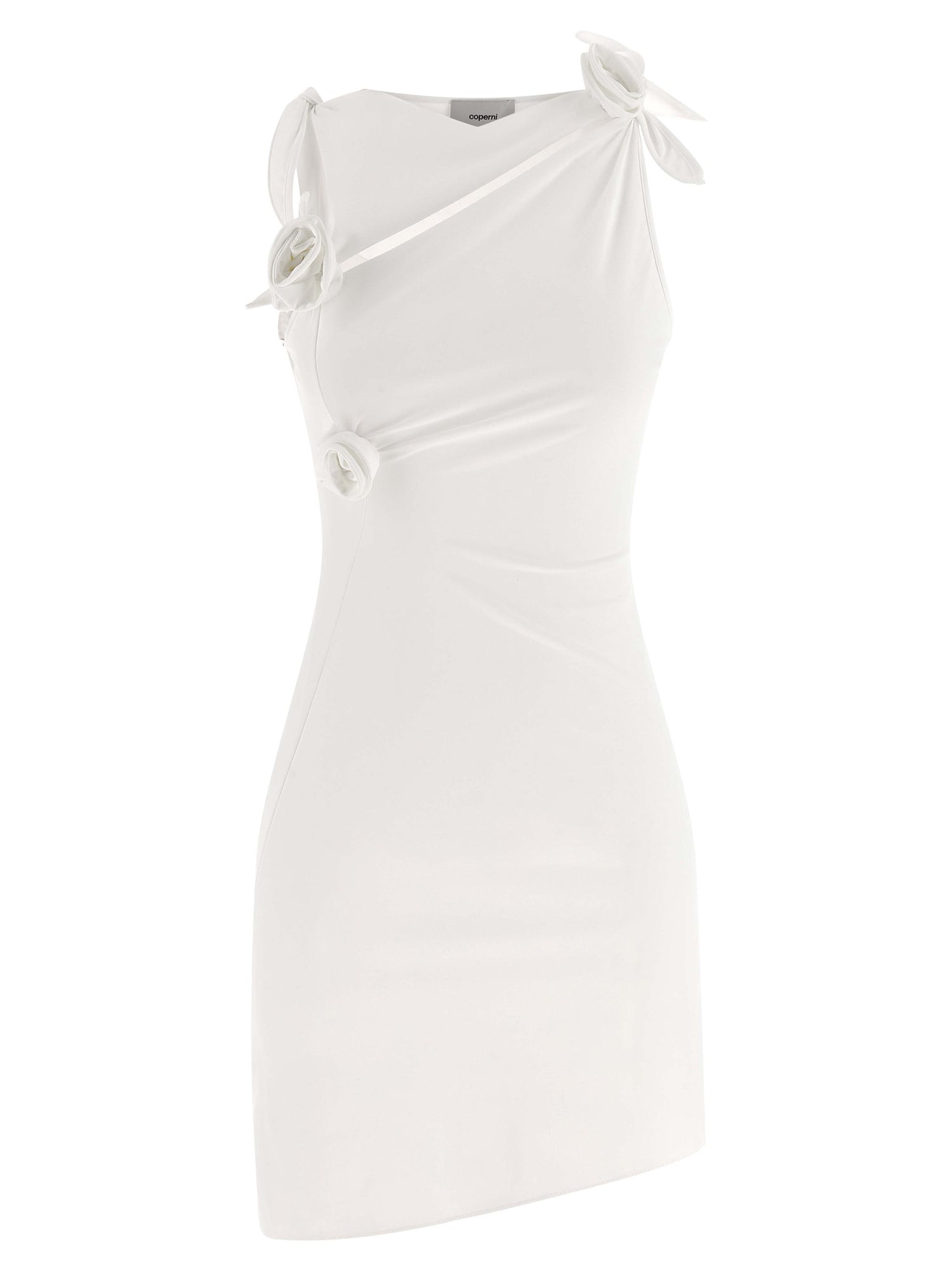 Coperni Asymmetric Flower Dress