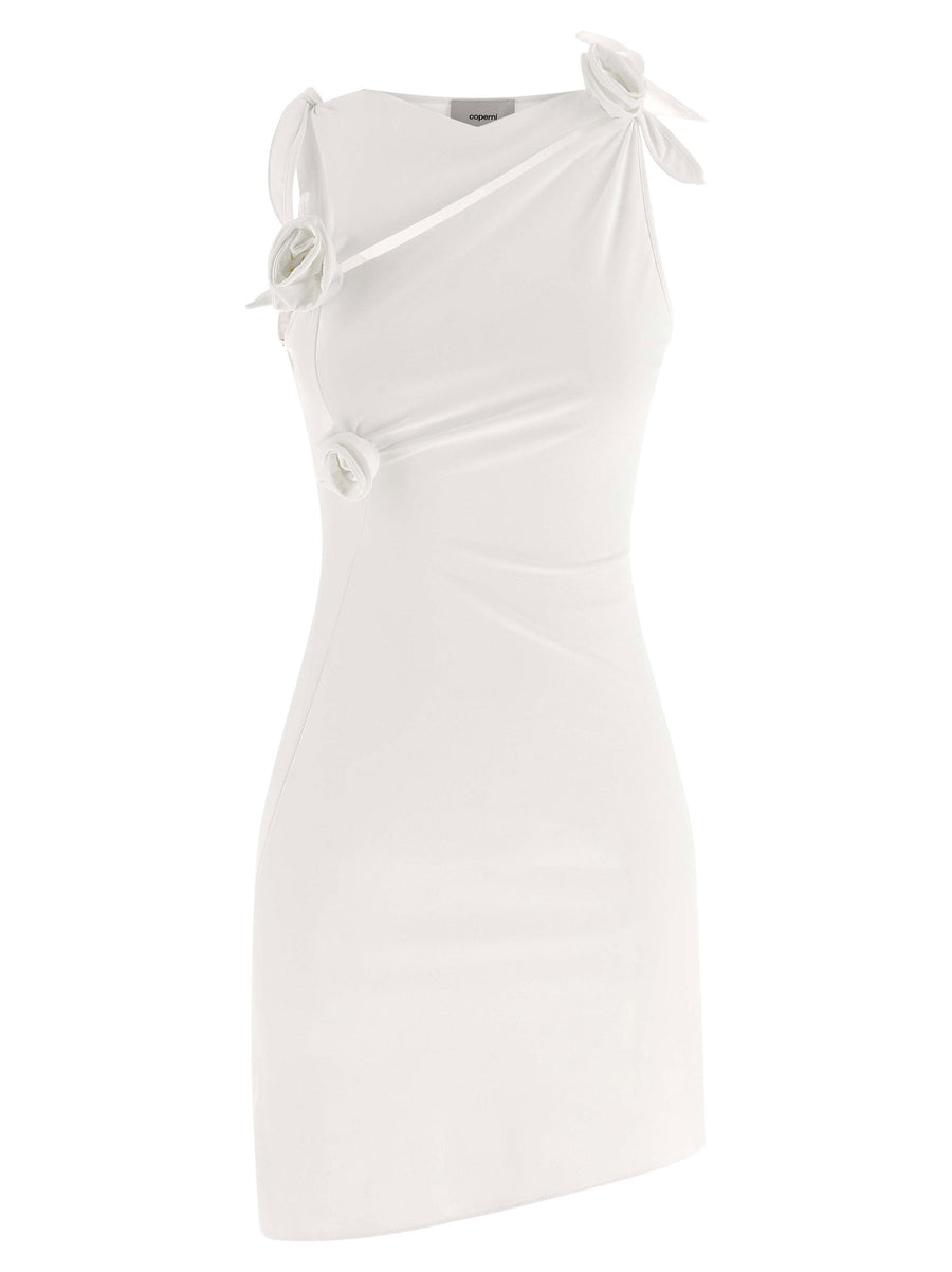 Coperni Asymmetric Flower Dress