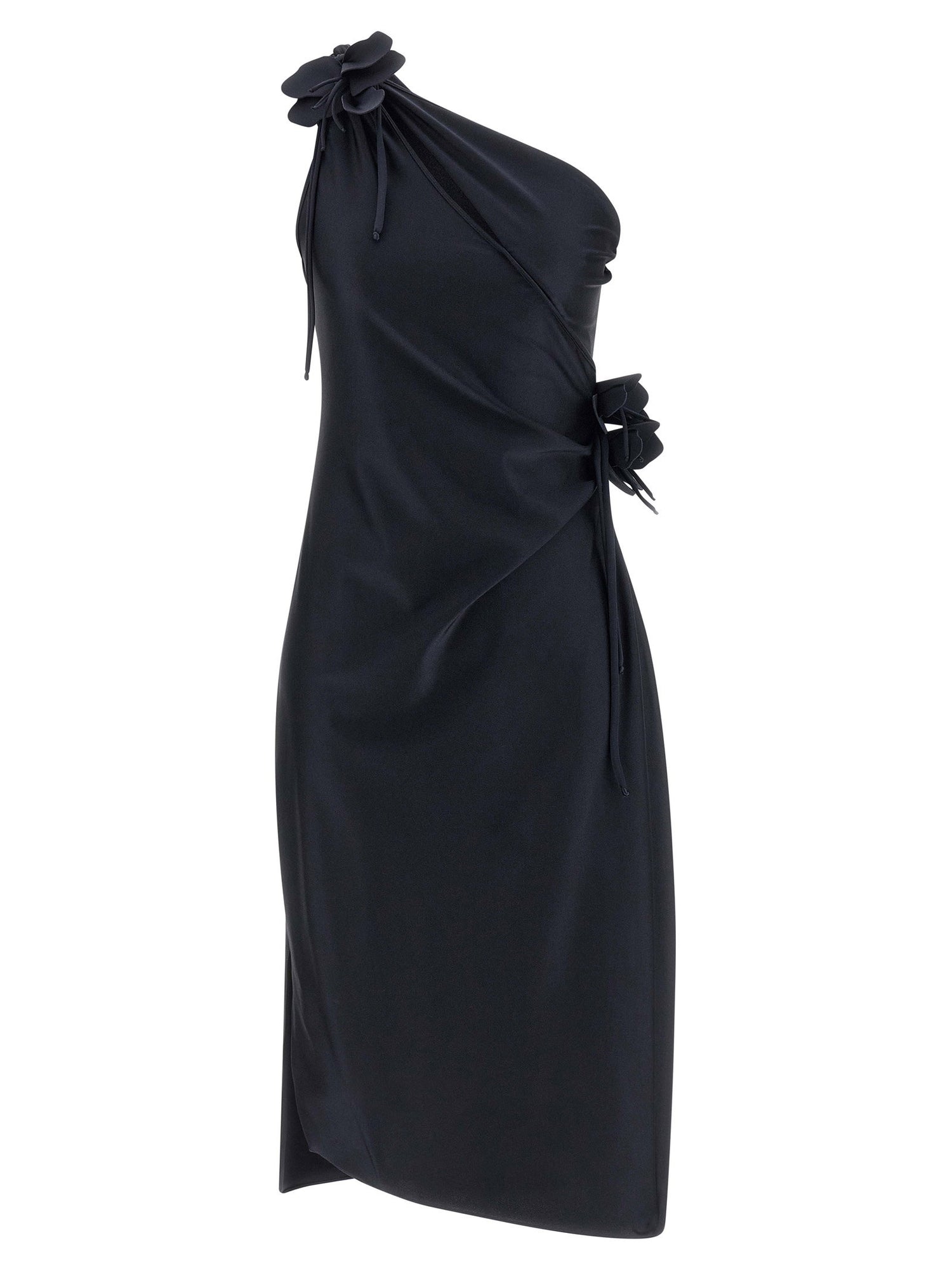 Coperni Asymmetric Mini Flower Dress