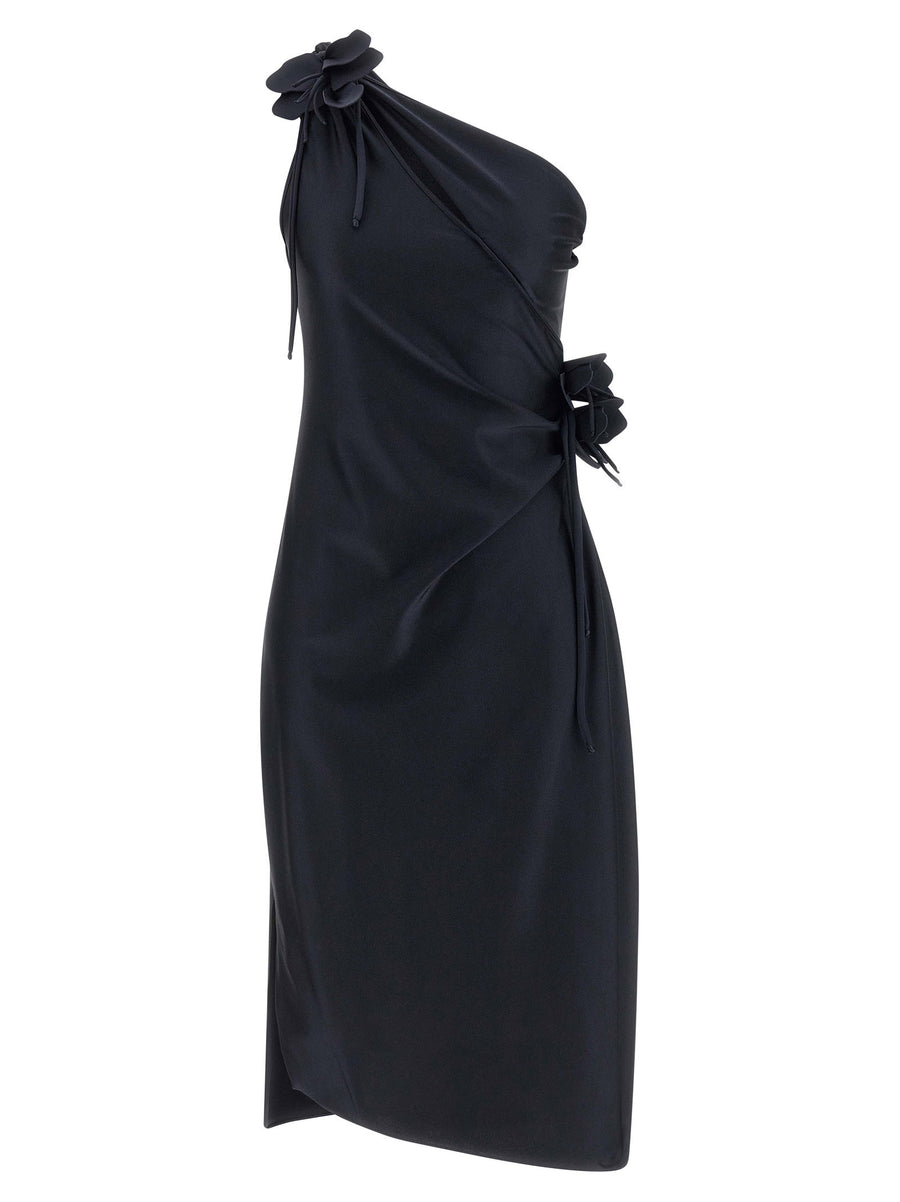 Coperni Asymmetric Mini Flower Dress