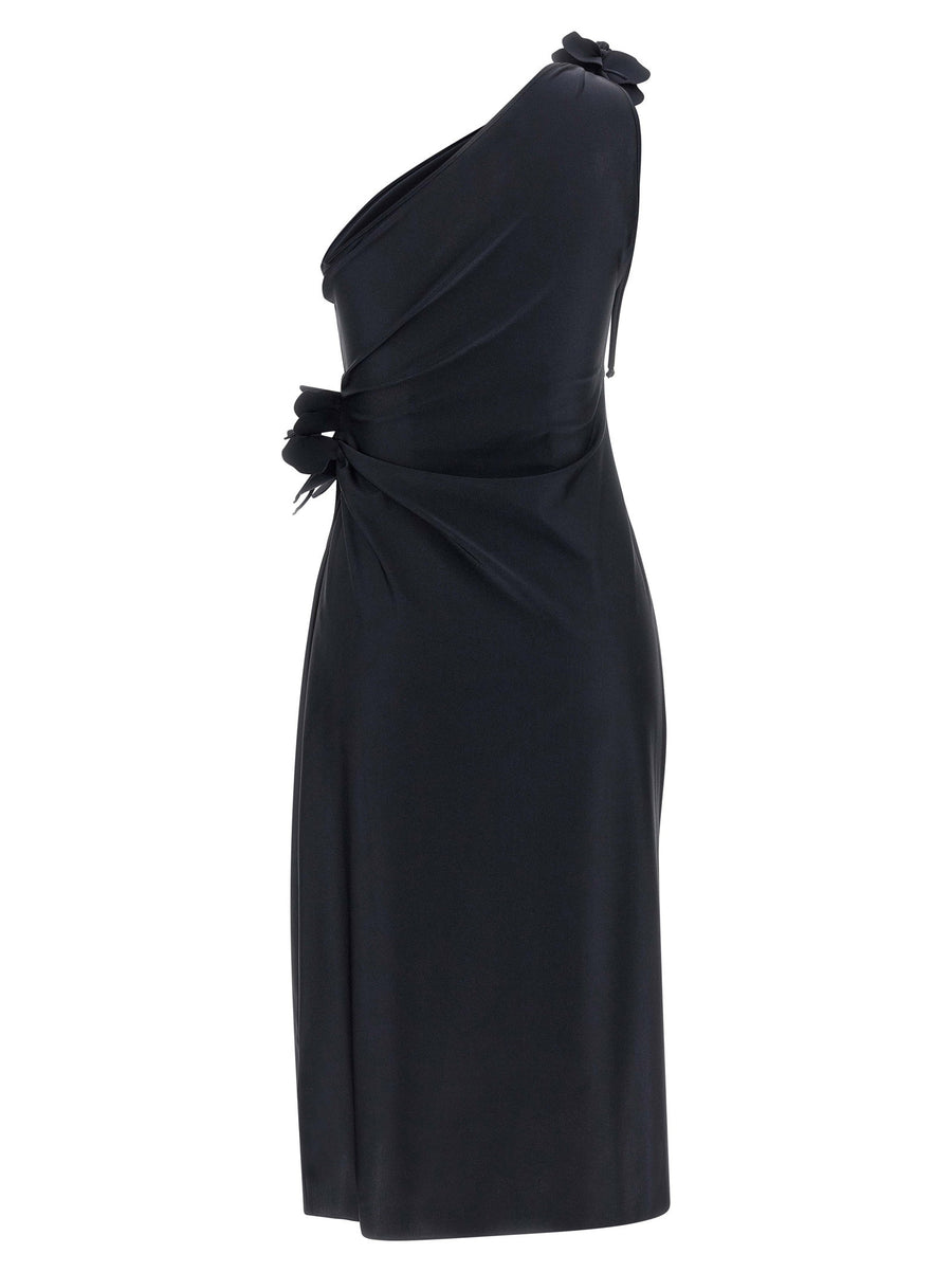 Coperni Asymmetric Mini Flower Dress