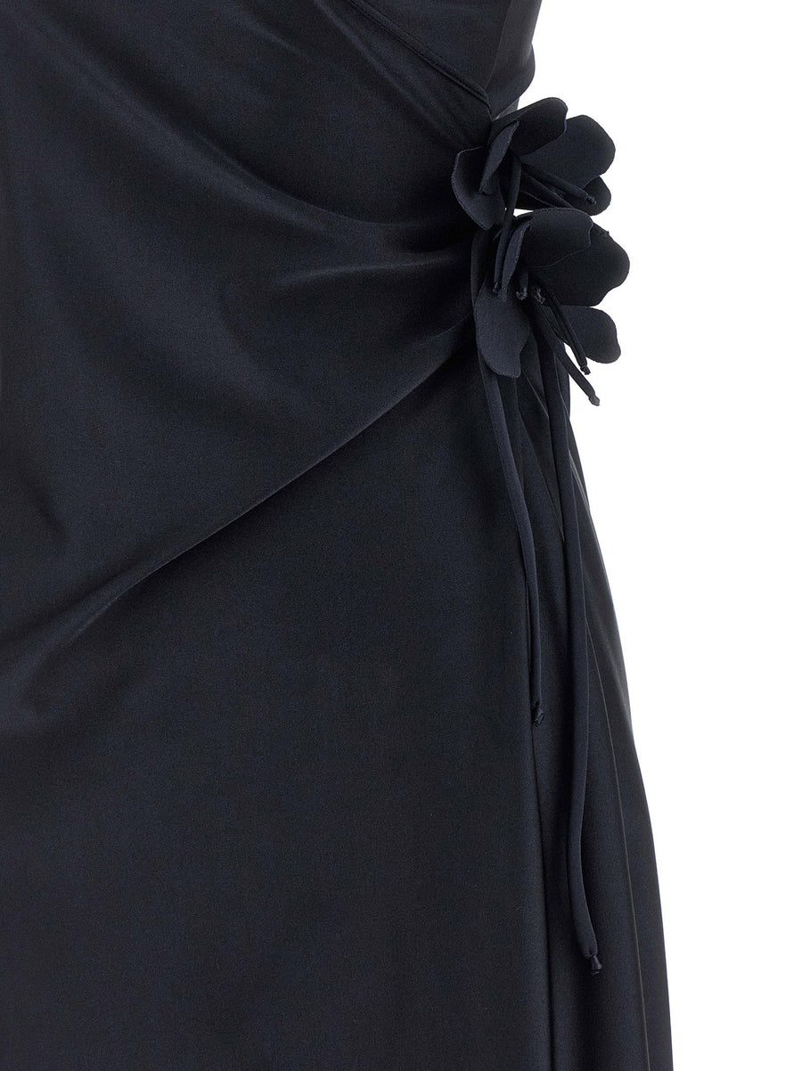 Coperni Asymmetric Mini Flower Dress