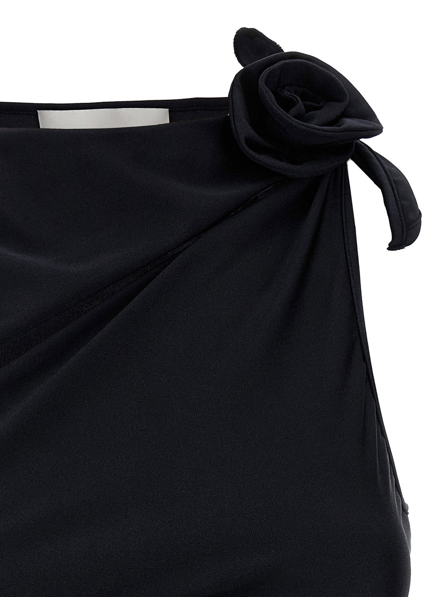 Coperni Asymmetric Flower Top For Women With Floral Motif And Sculpted Silhouette