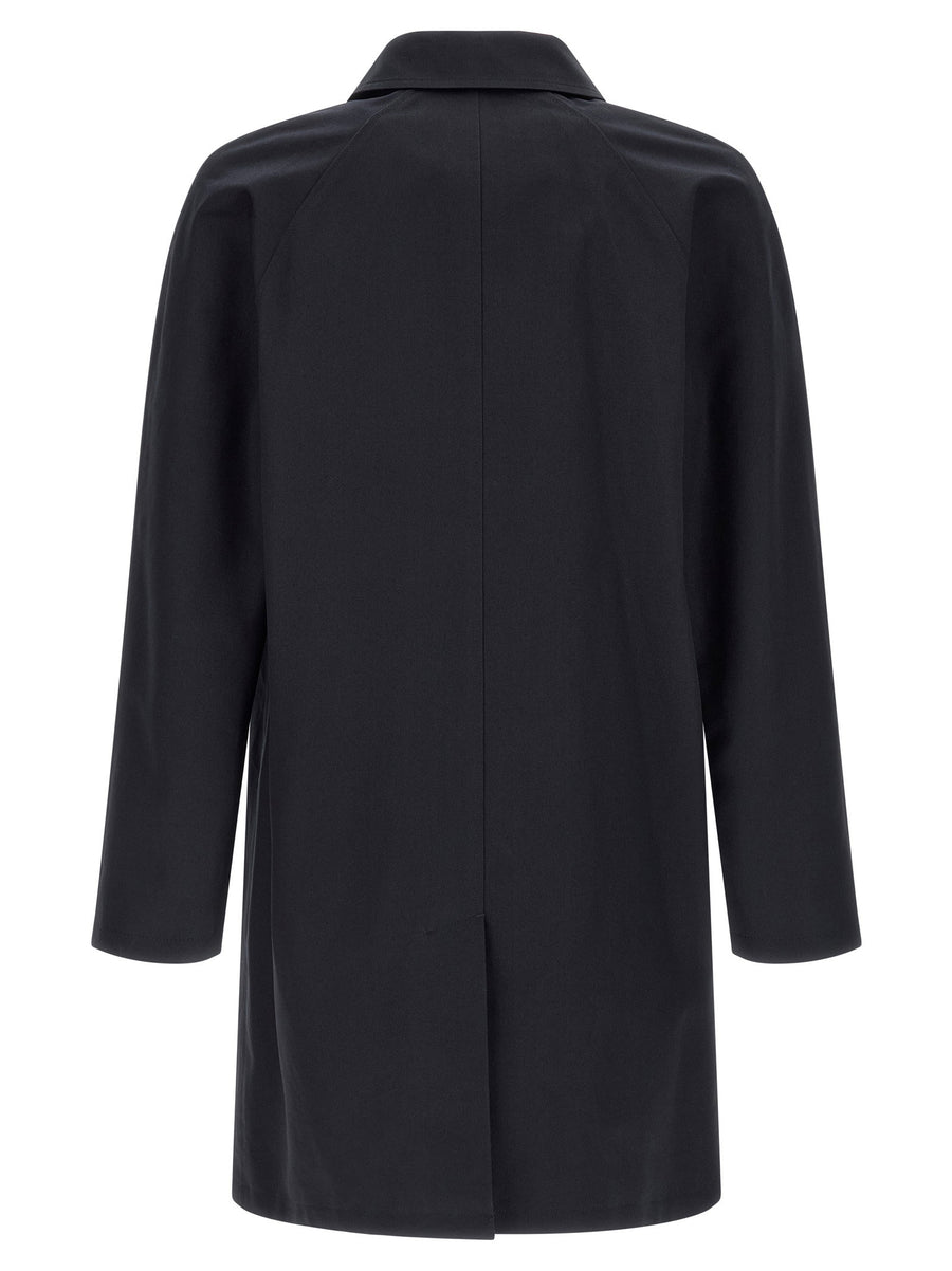 A.P.C Mac Ville Trench Coat Water Repellent Cotton Gabardine For Men Travel Ready Luxury Outerwear